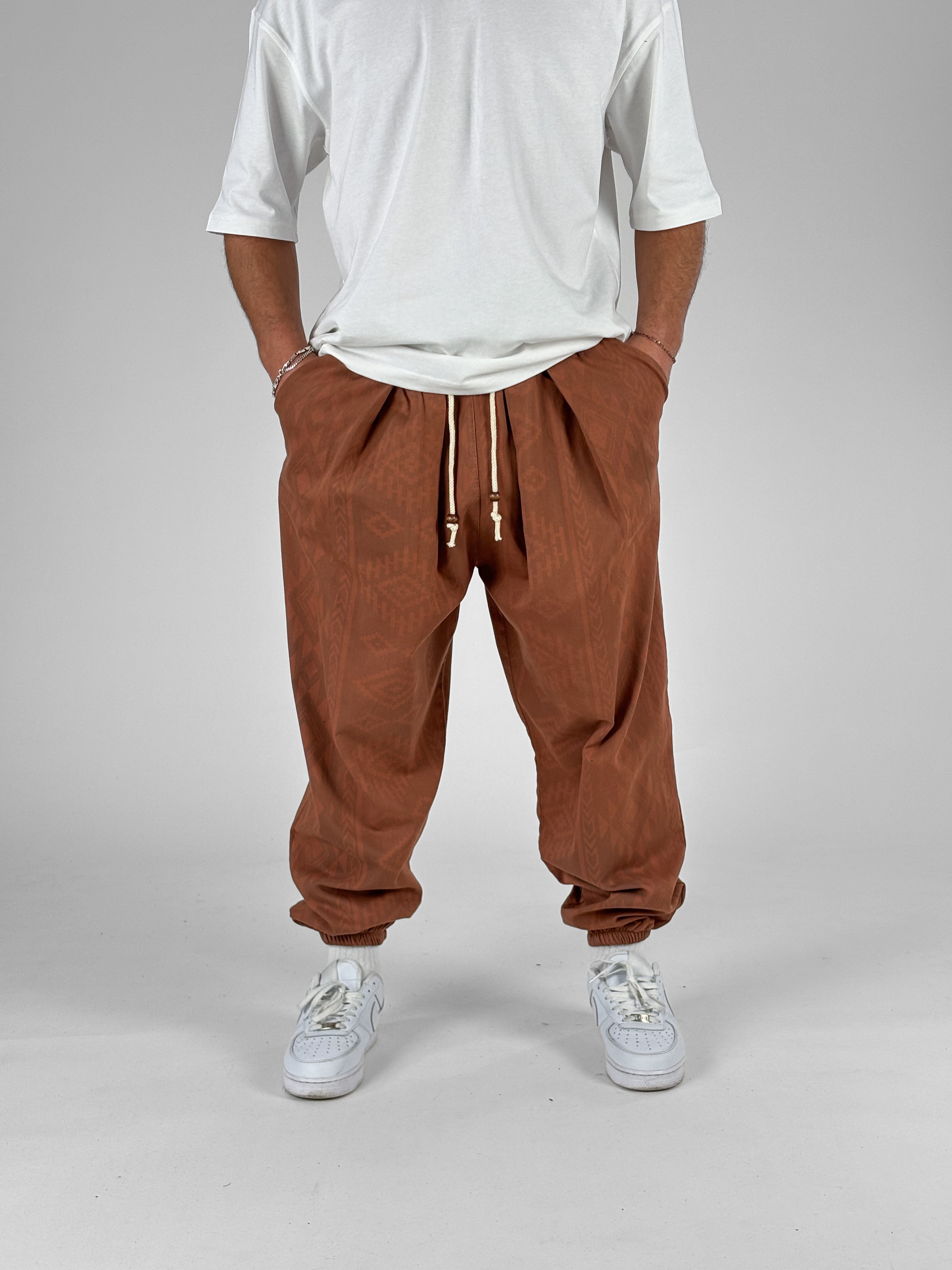 Desenli Boho Erkek Jogger Pantolon COC1066