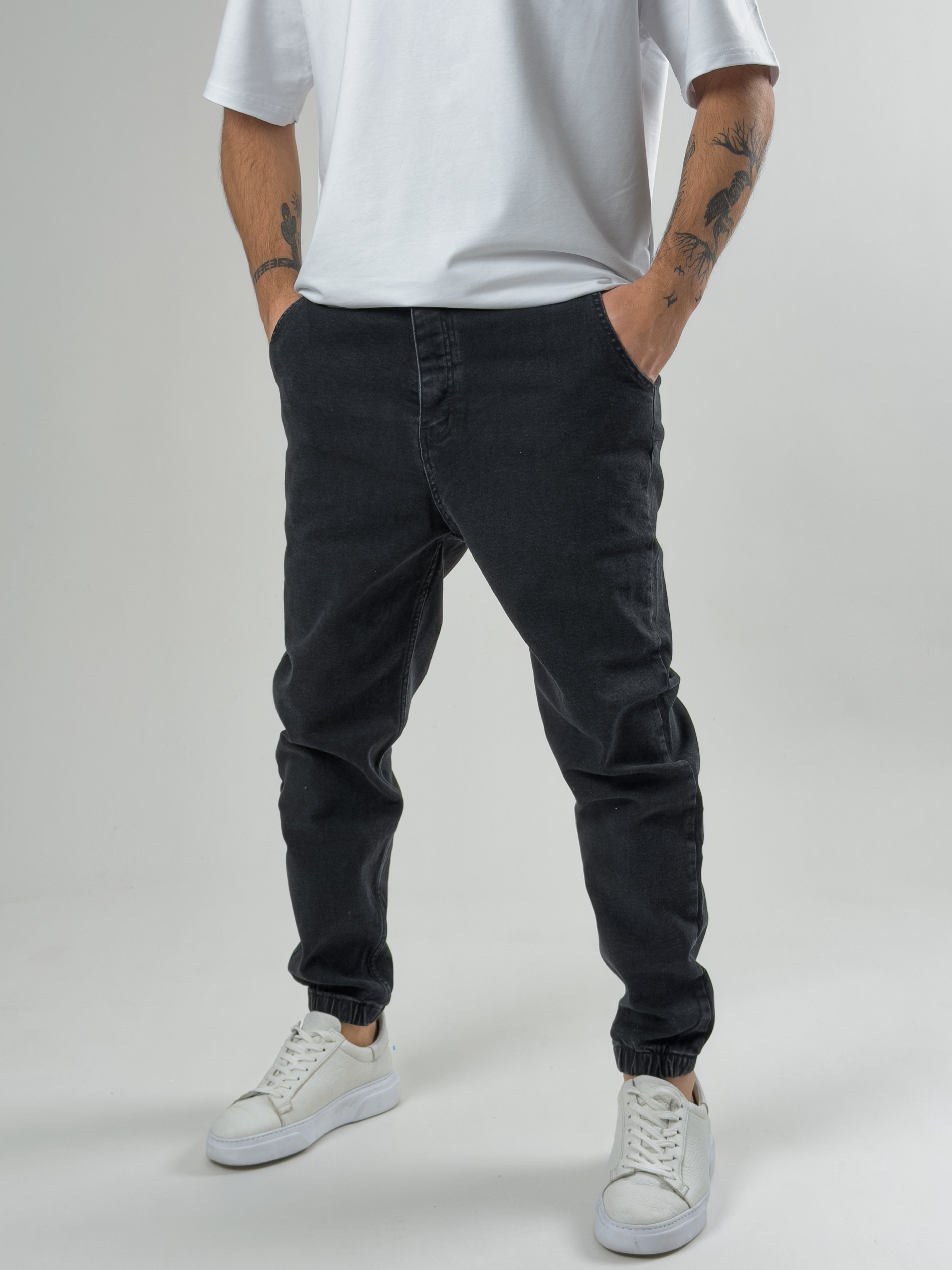 Erkek Antrasit Kot Jogger Pantolon COC2582