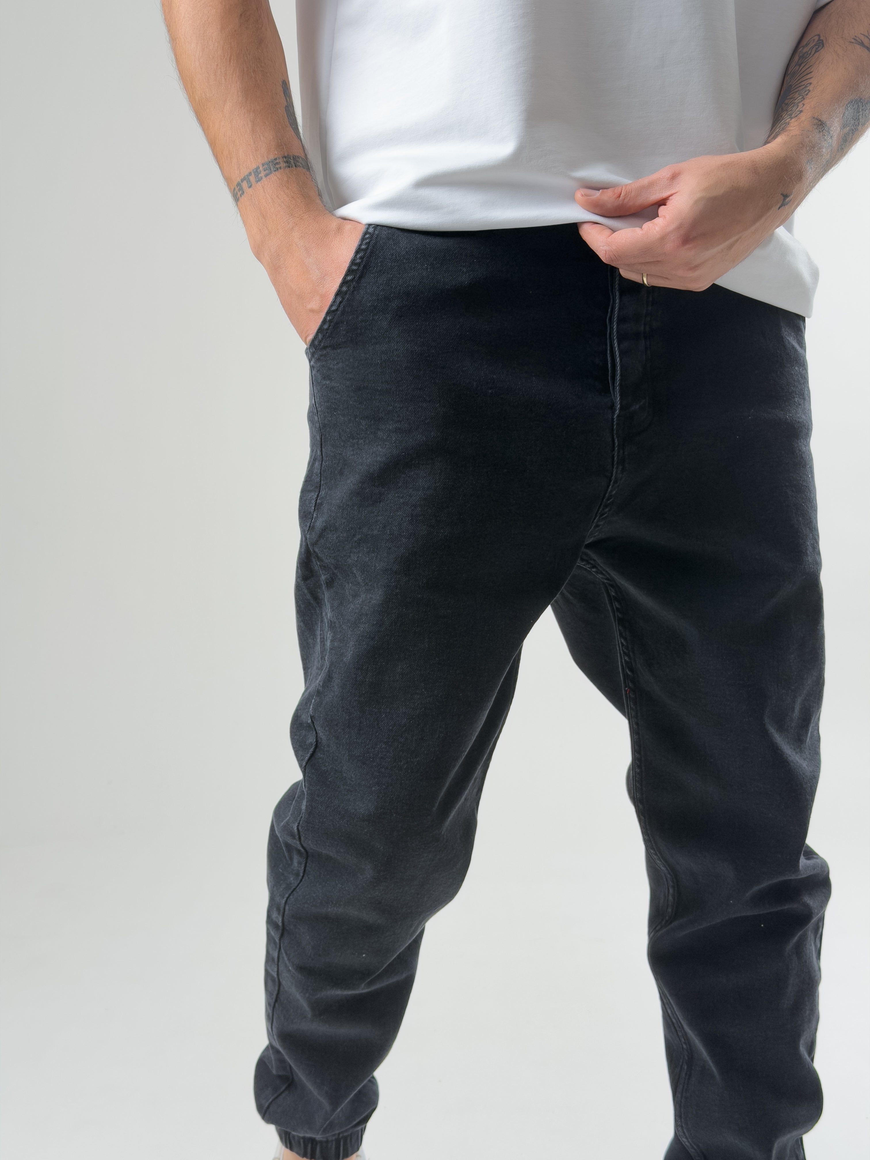 Erkek Antrasit Kot Jogger Pantolon COC2582