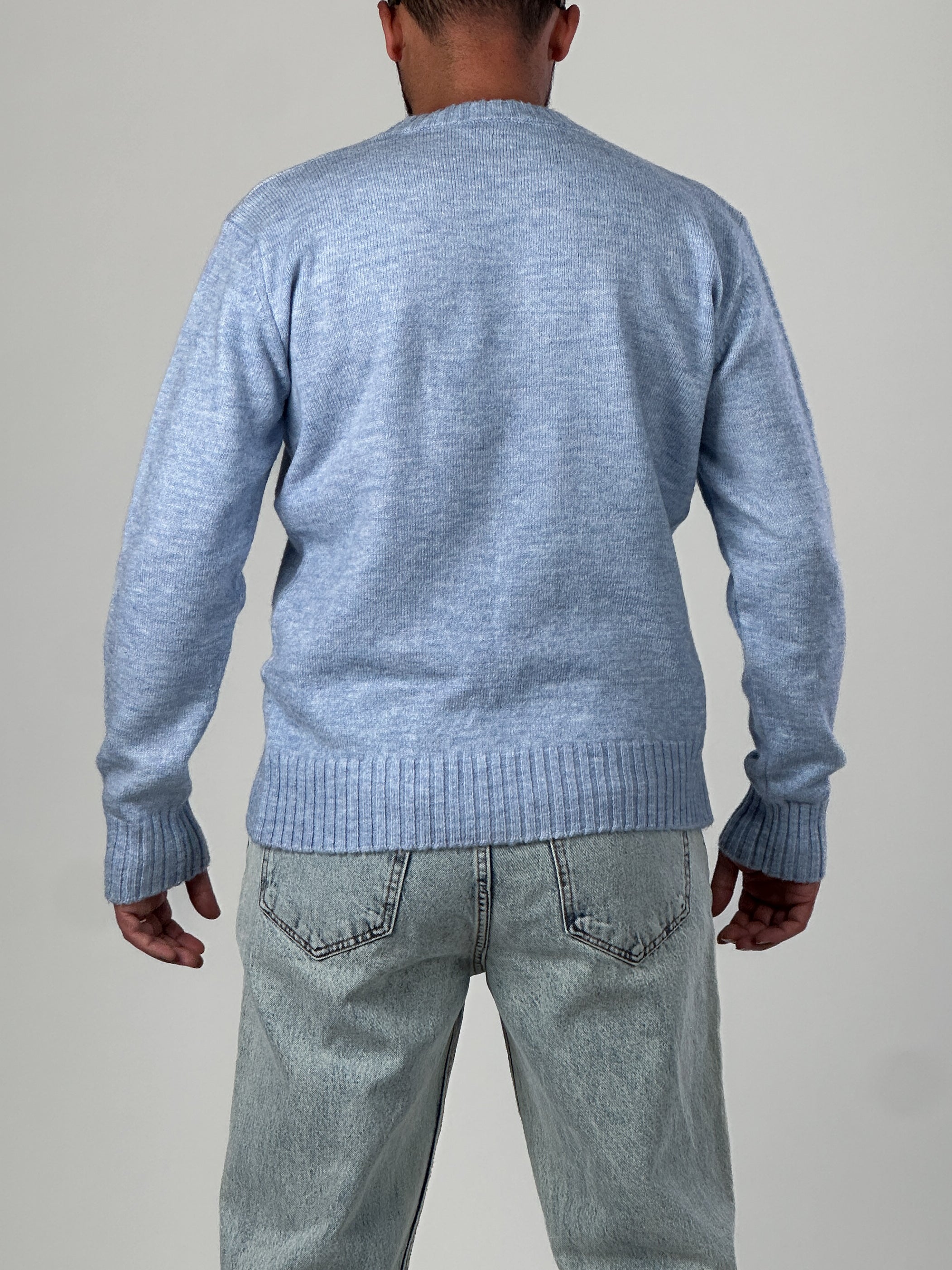 Basic Mavi Erkek Sweatshirt COC1017