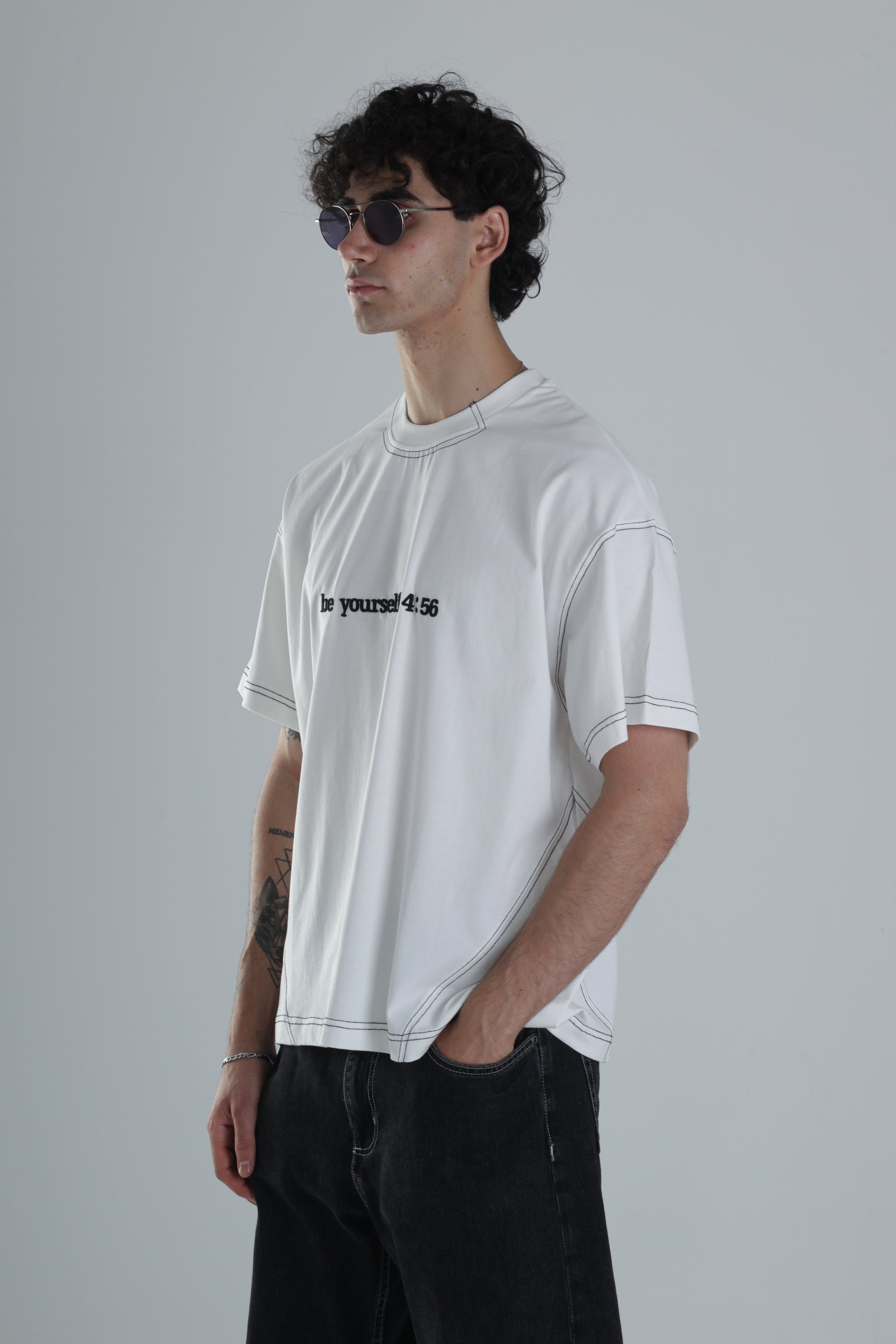 Be Yourself Oversize Tasarım T-Shirt COC1384