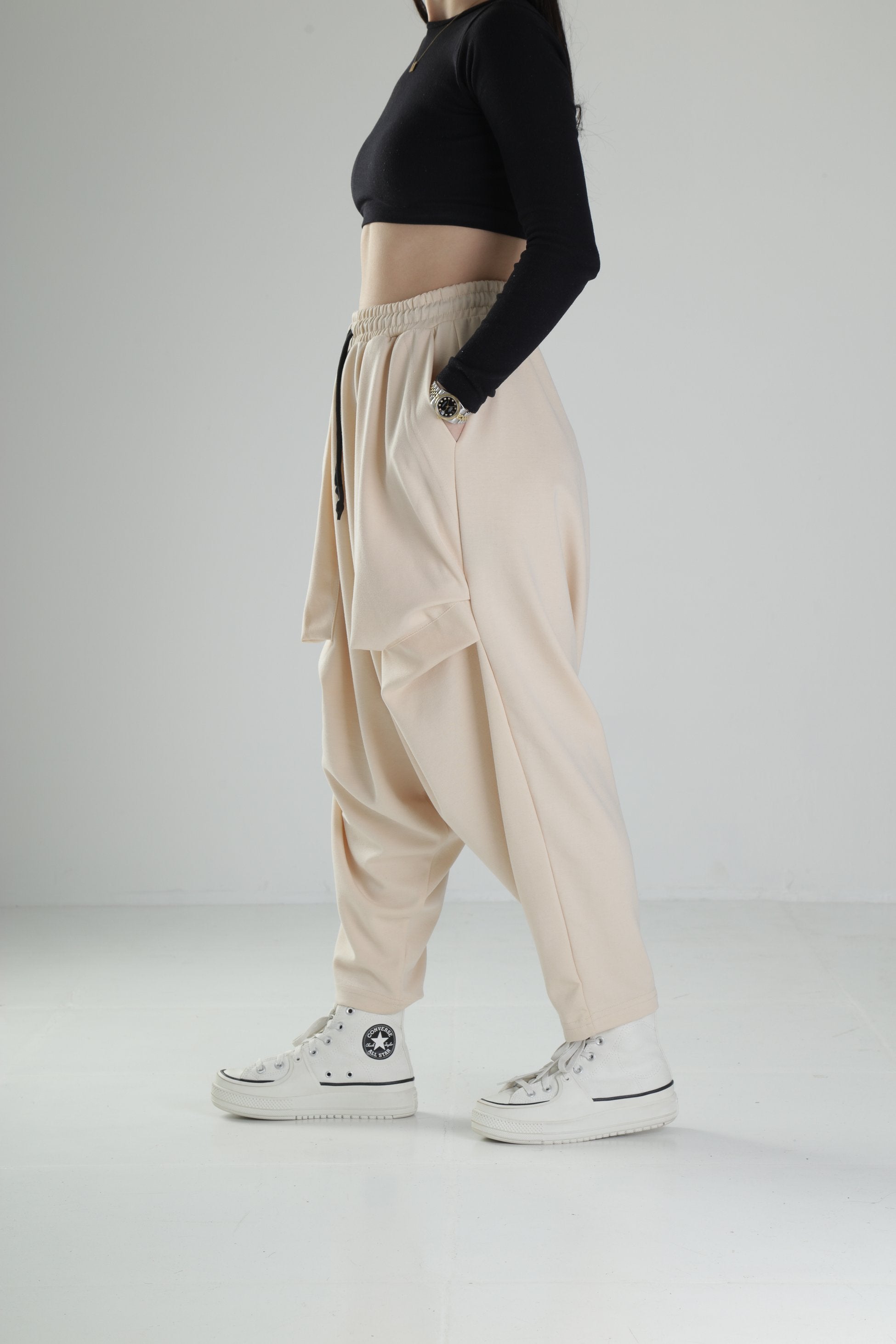 Bej Avangard Şalvar COC1894