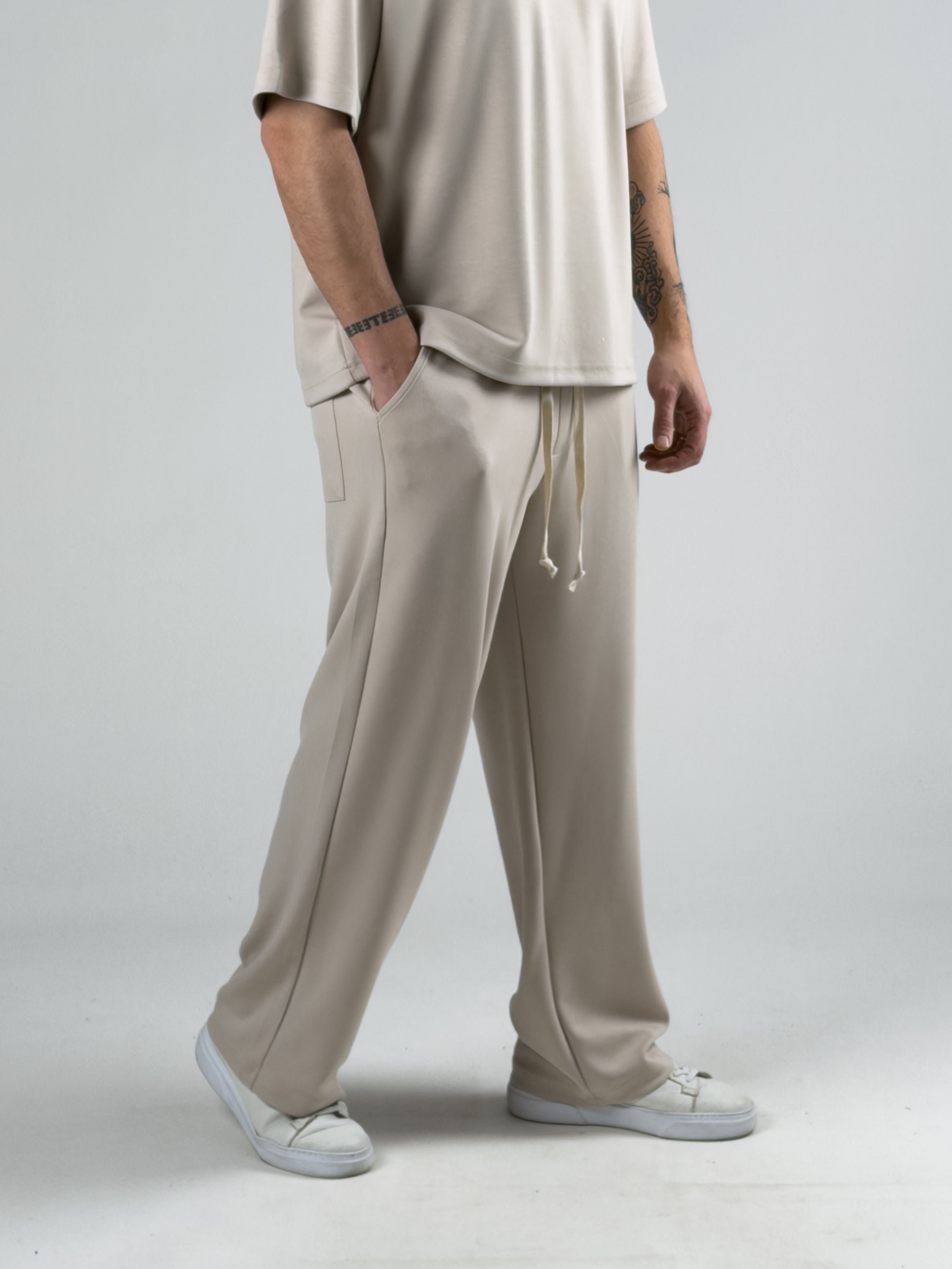 Bej Erkek Baggy Pantolon COC3013-1
