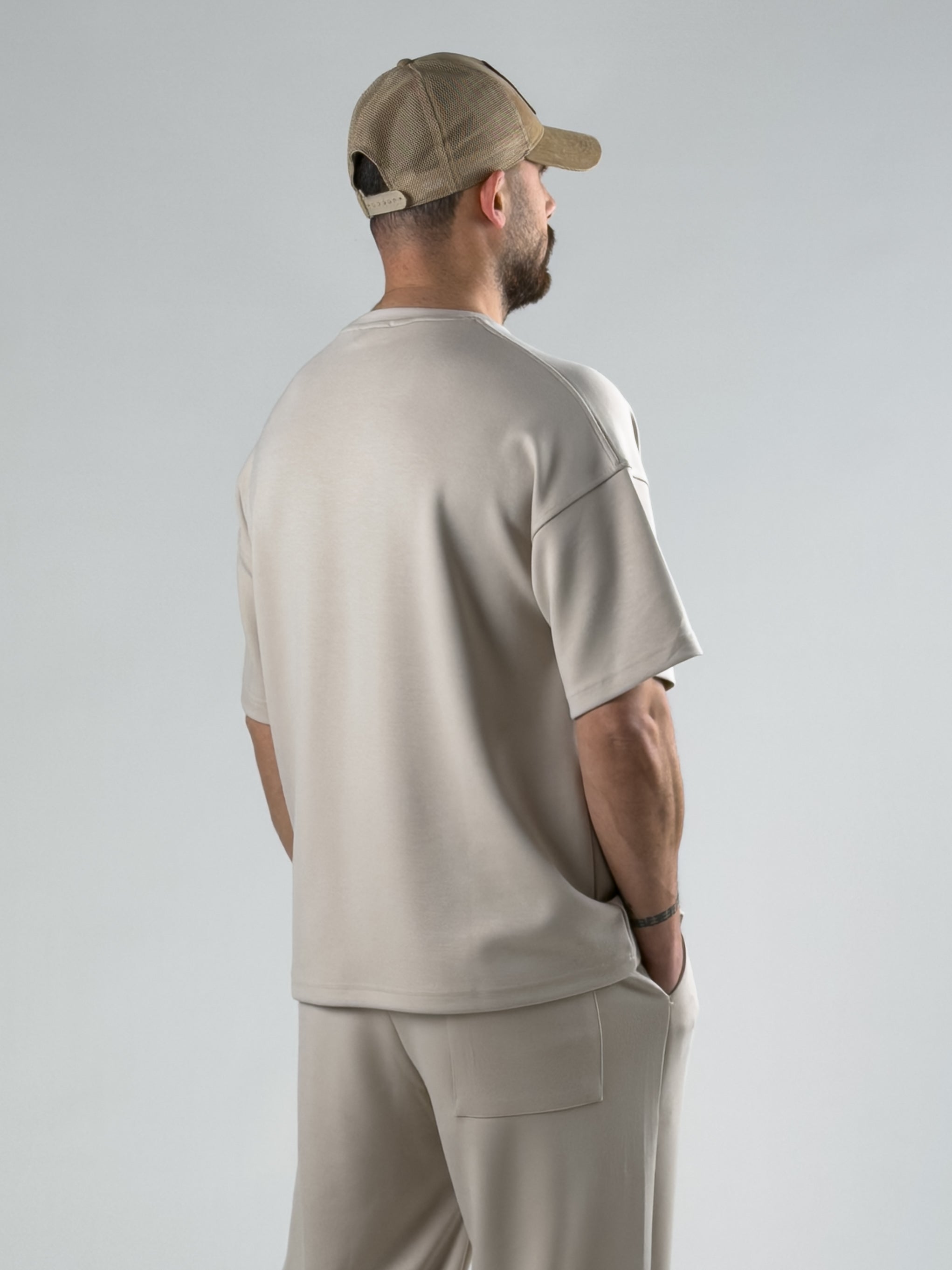 Bej Erkek T-Shirt COC3013-2