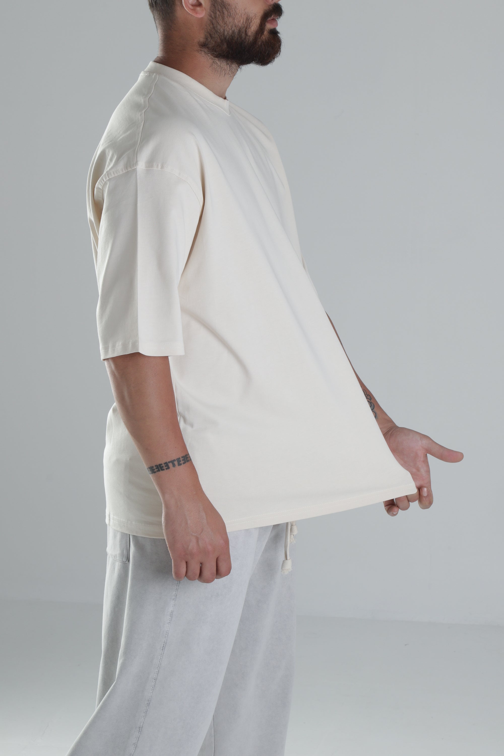 Bej Oversize T-Shirt COC1481