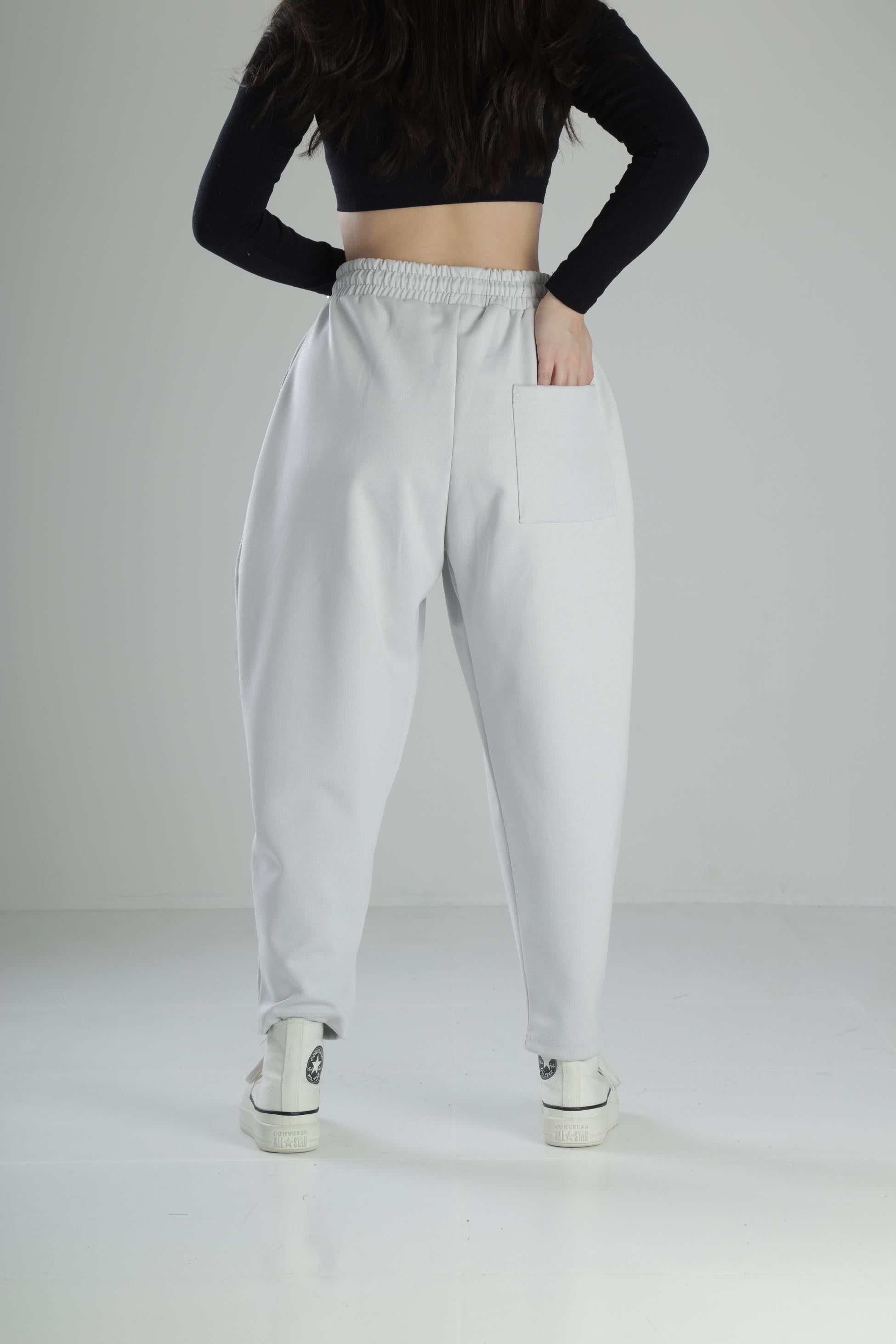 Beyaz Pileli Pantolon COC2437