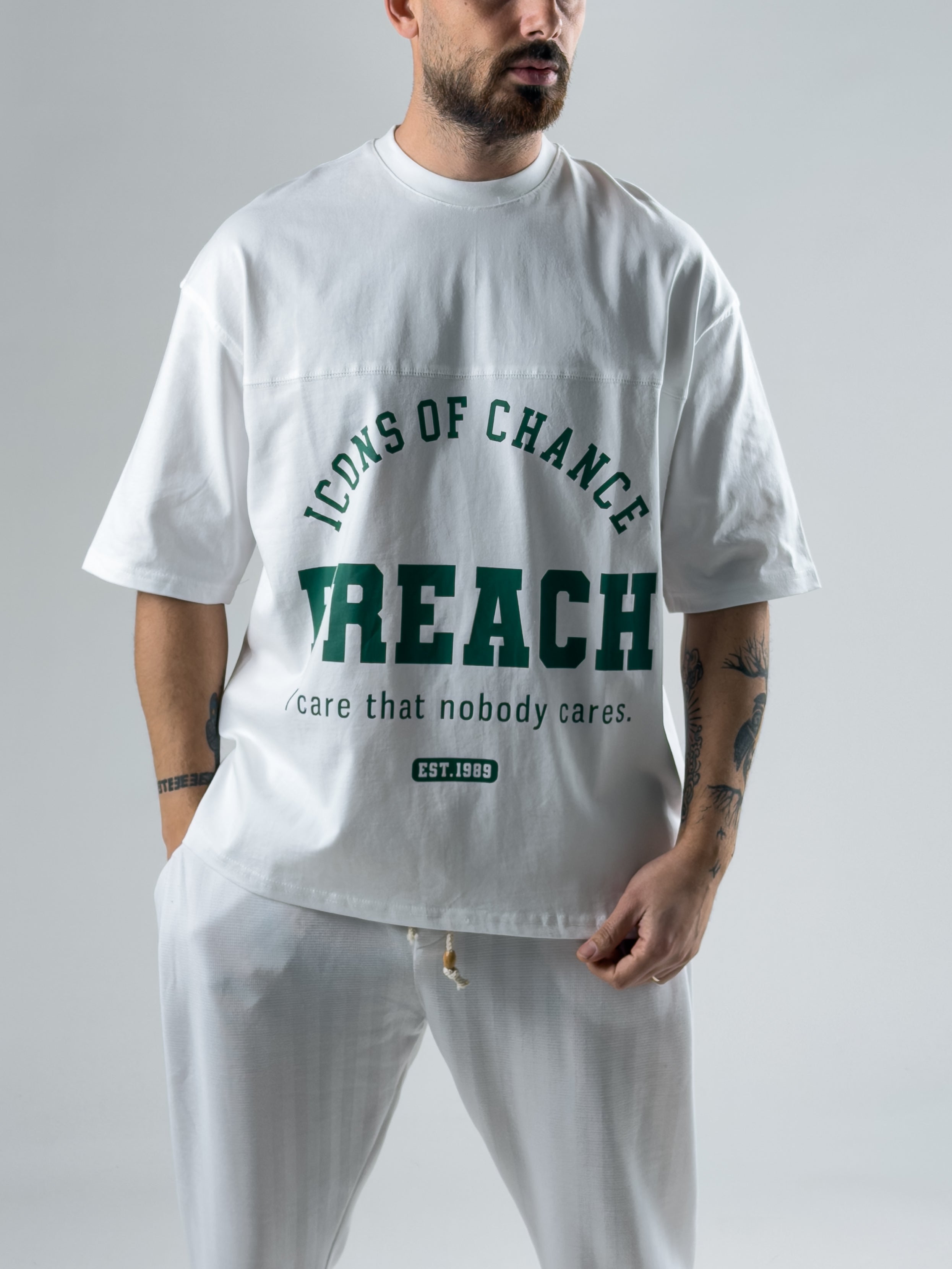 Beyaz Preach Erkek T-Shirt COC2996