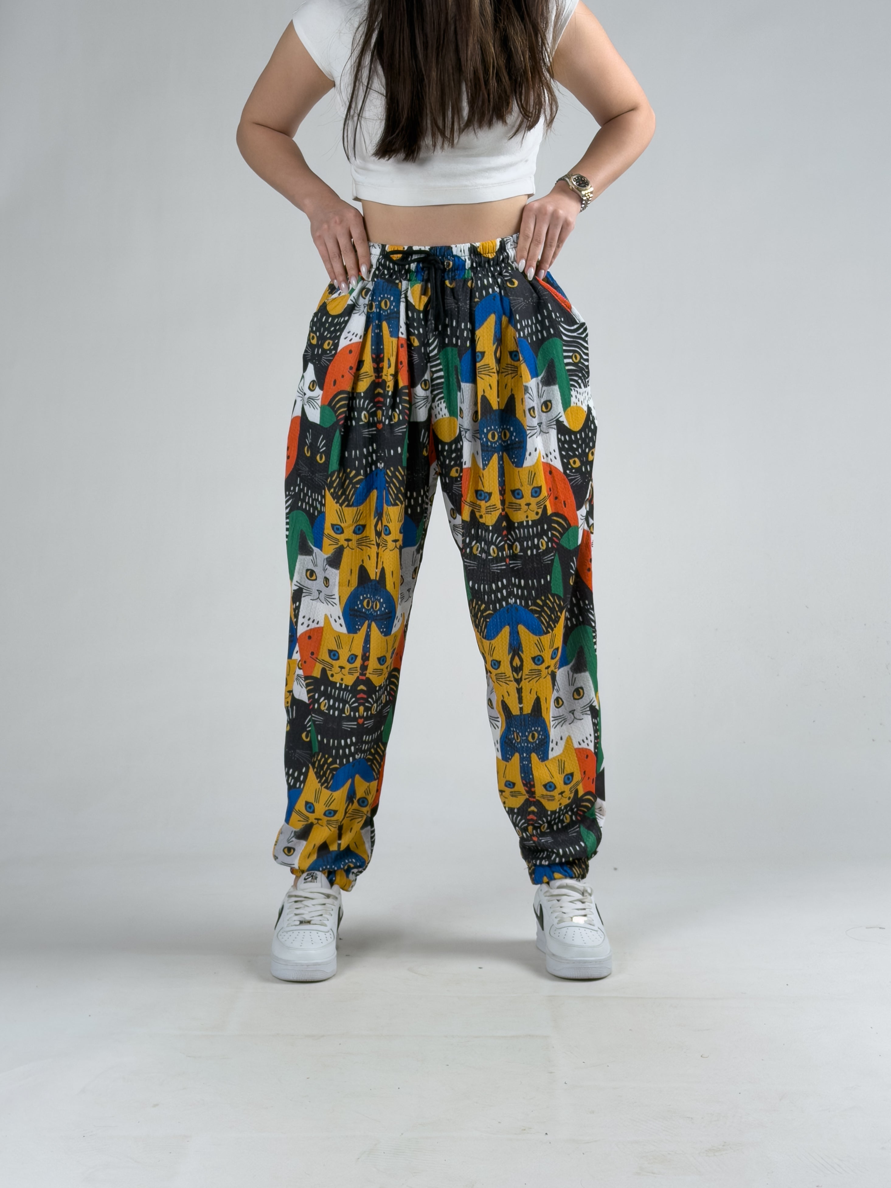 Bürümcük Kedili Kadın Jogger Pantolon COC3183