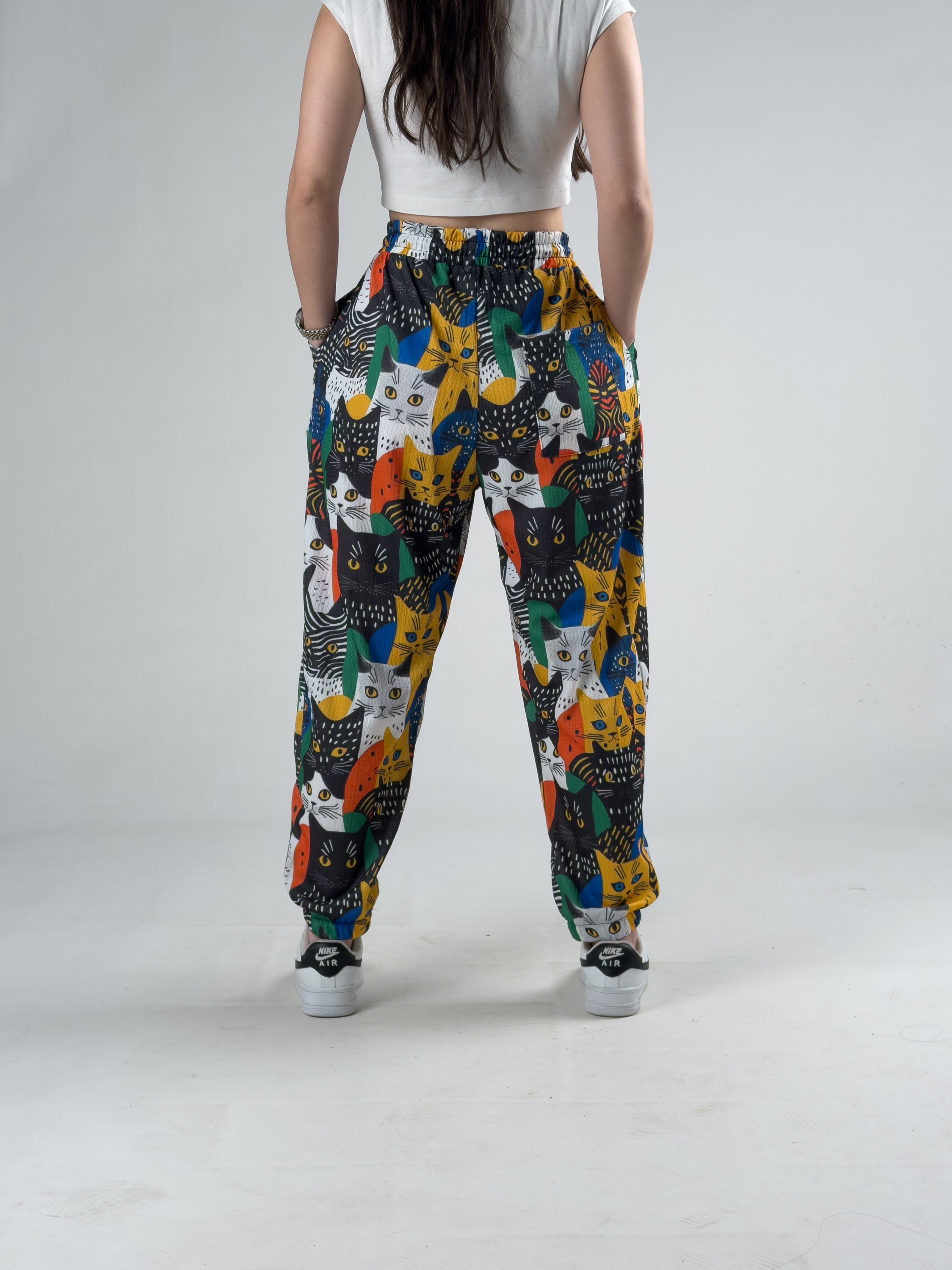 Bürümcük Kedili Kadın Jogger Pantolon COC3183