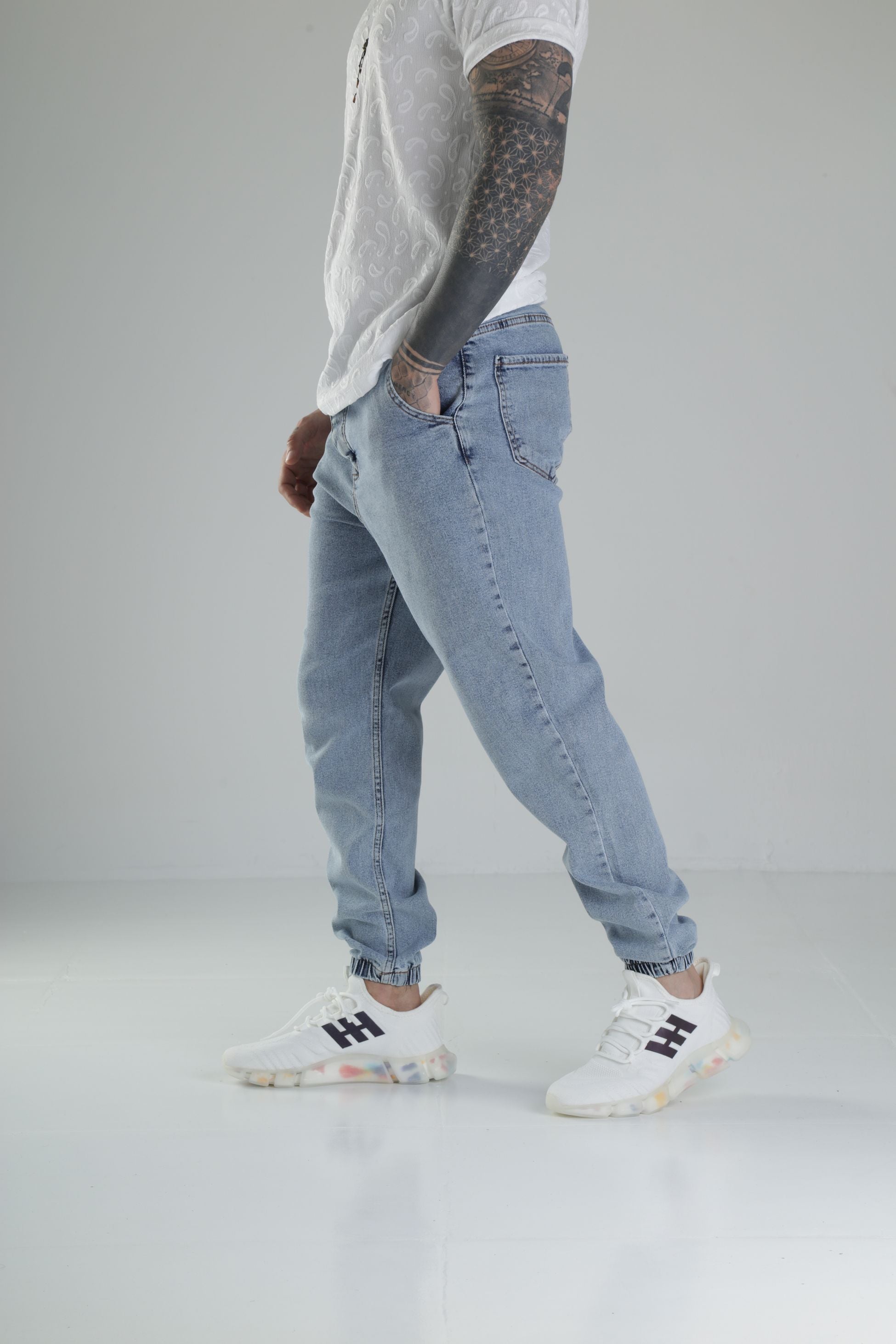 Buz Mavisi Jogger Kot Pantolon COC2472