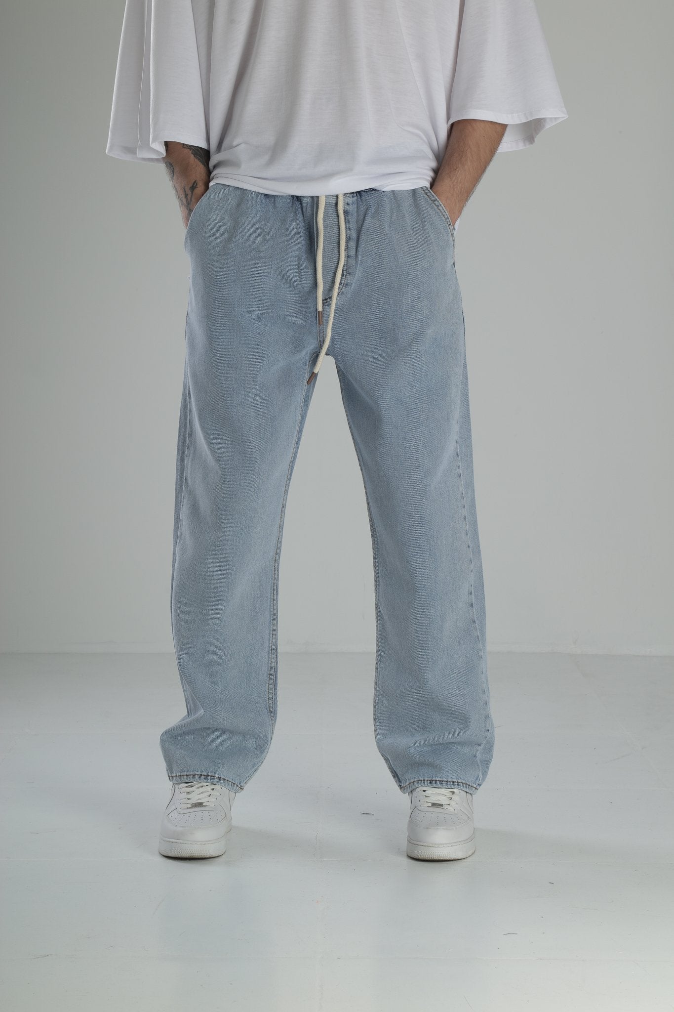 Buz Mavisi Kot Baggy Pantolon COC2473