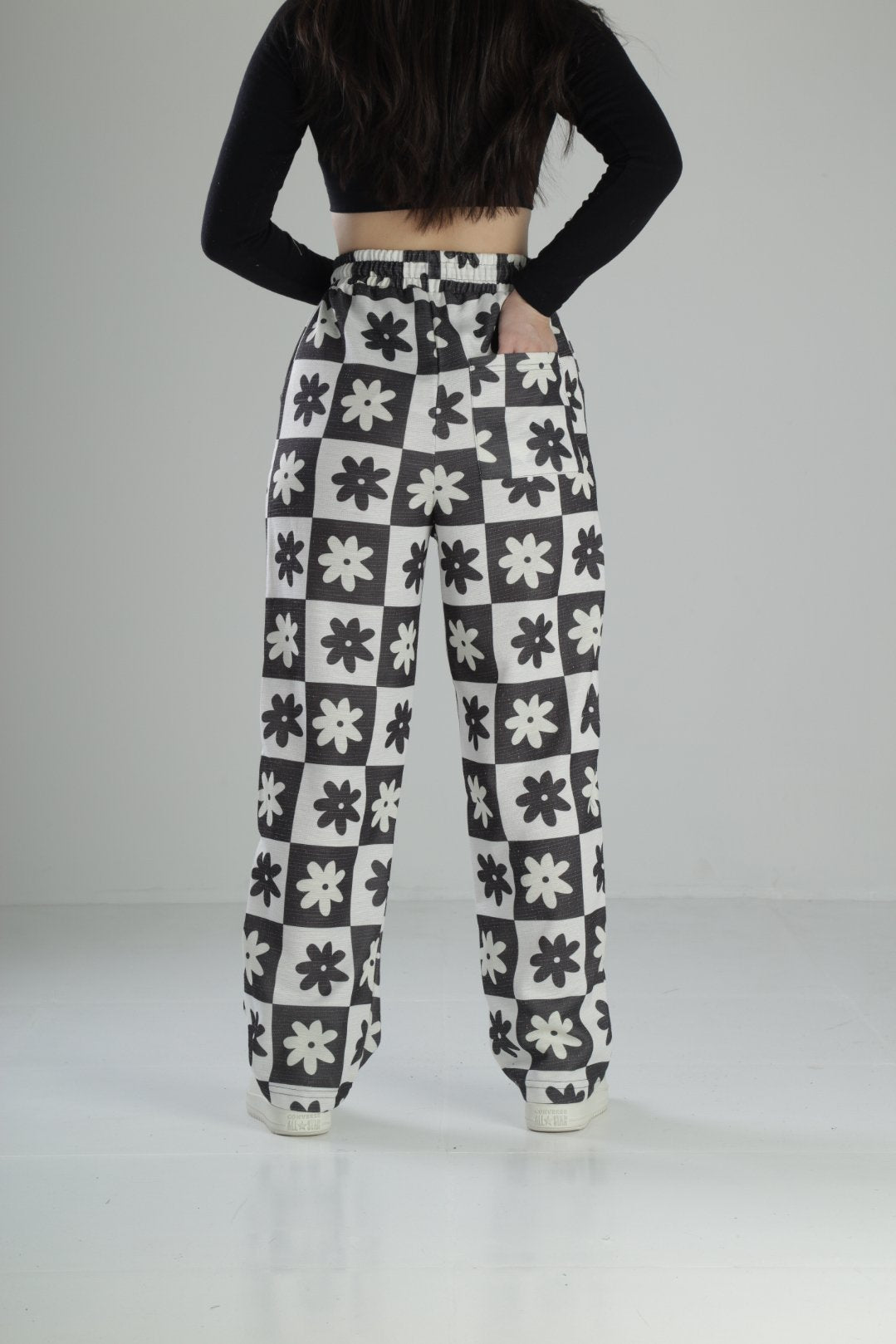 Çiçek Desenli Baggy Pantolon COC2335
