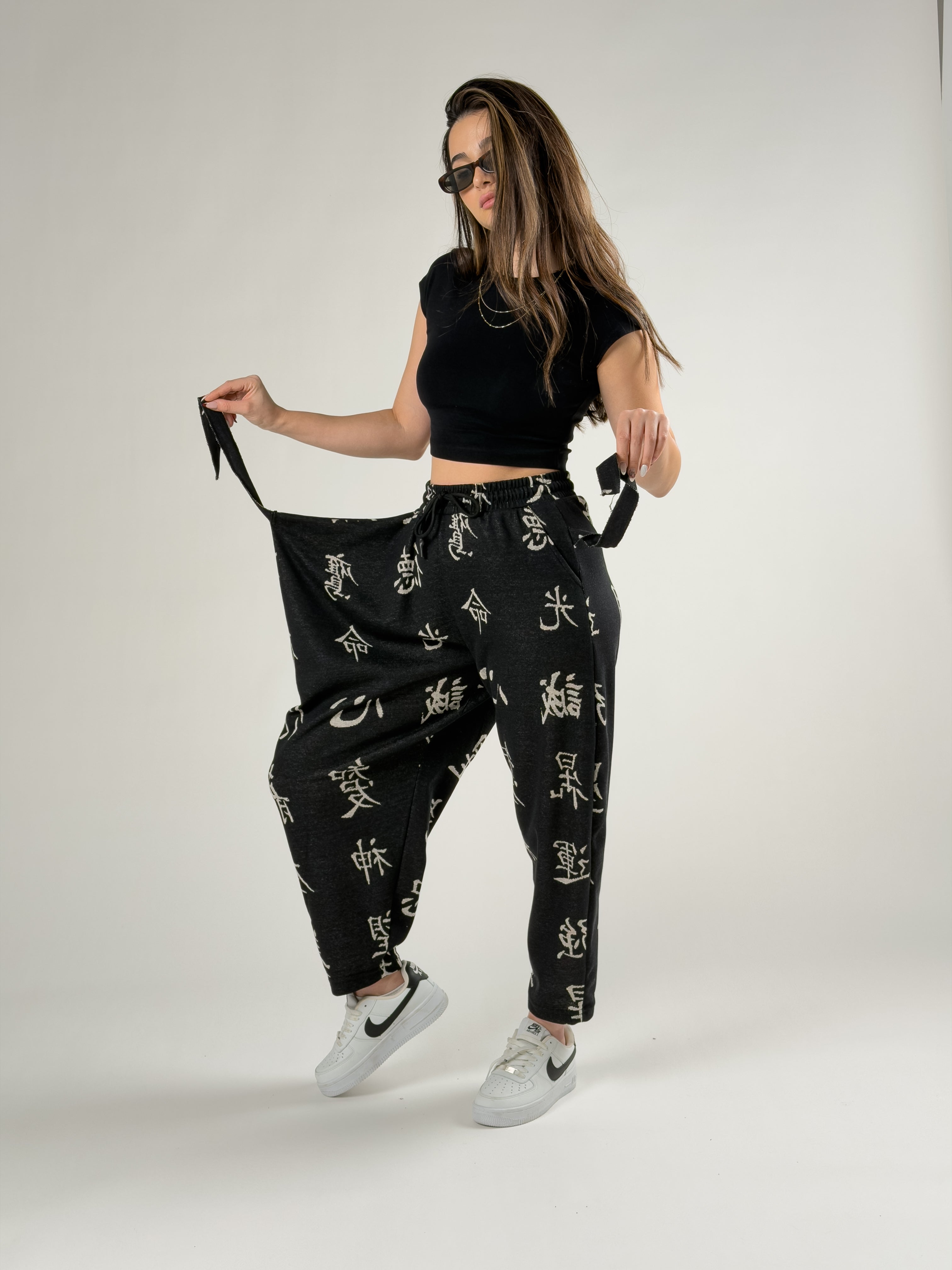 Chinese Desenli Kadın Tasarım Pantolon COC2729