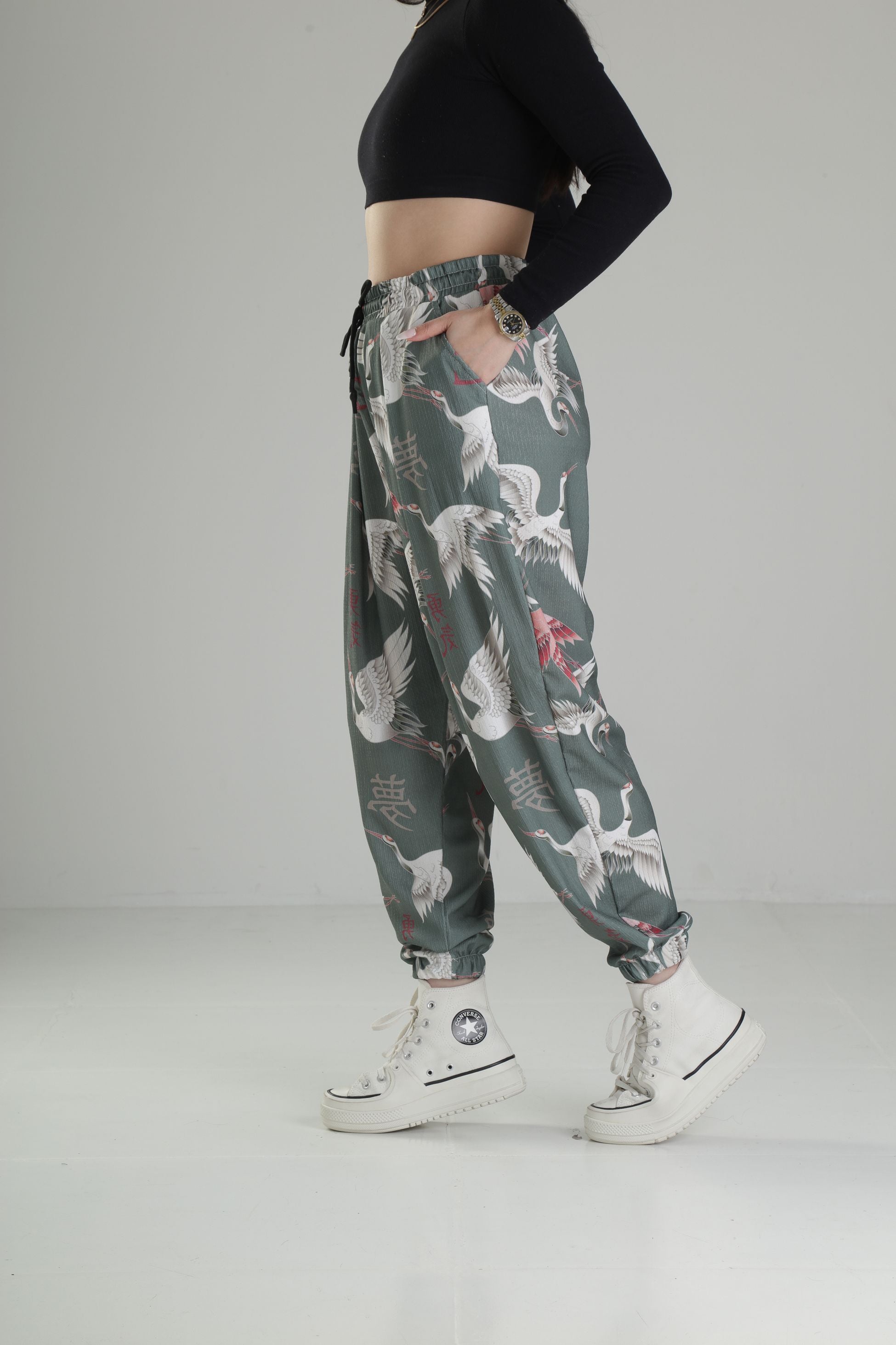 Chinese Desenli Pileli Jogger COC2317