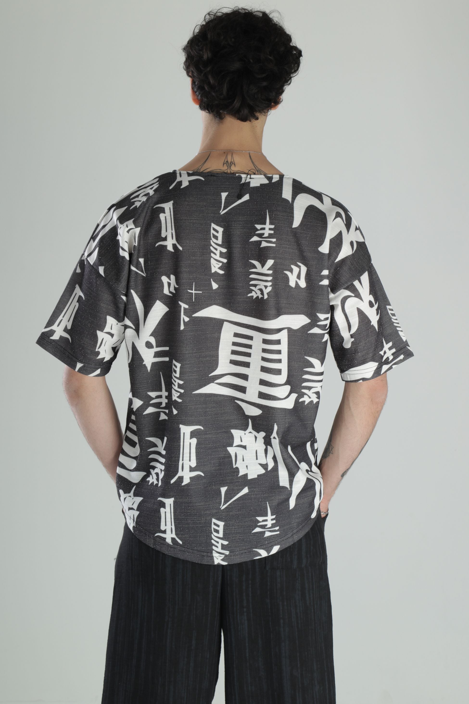 Chinese Detaylı Pamuk T-Shirt COC2322