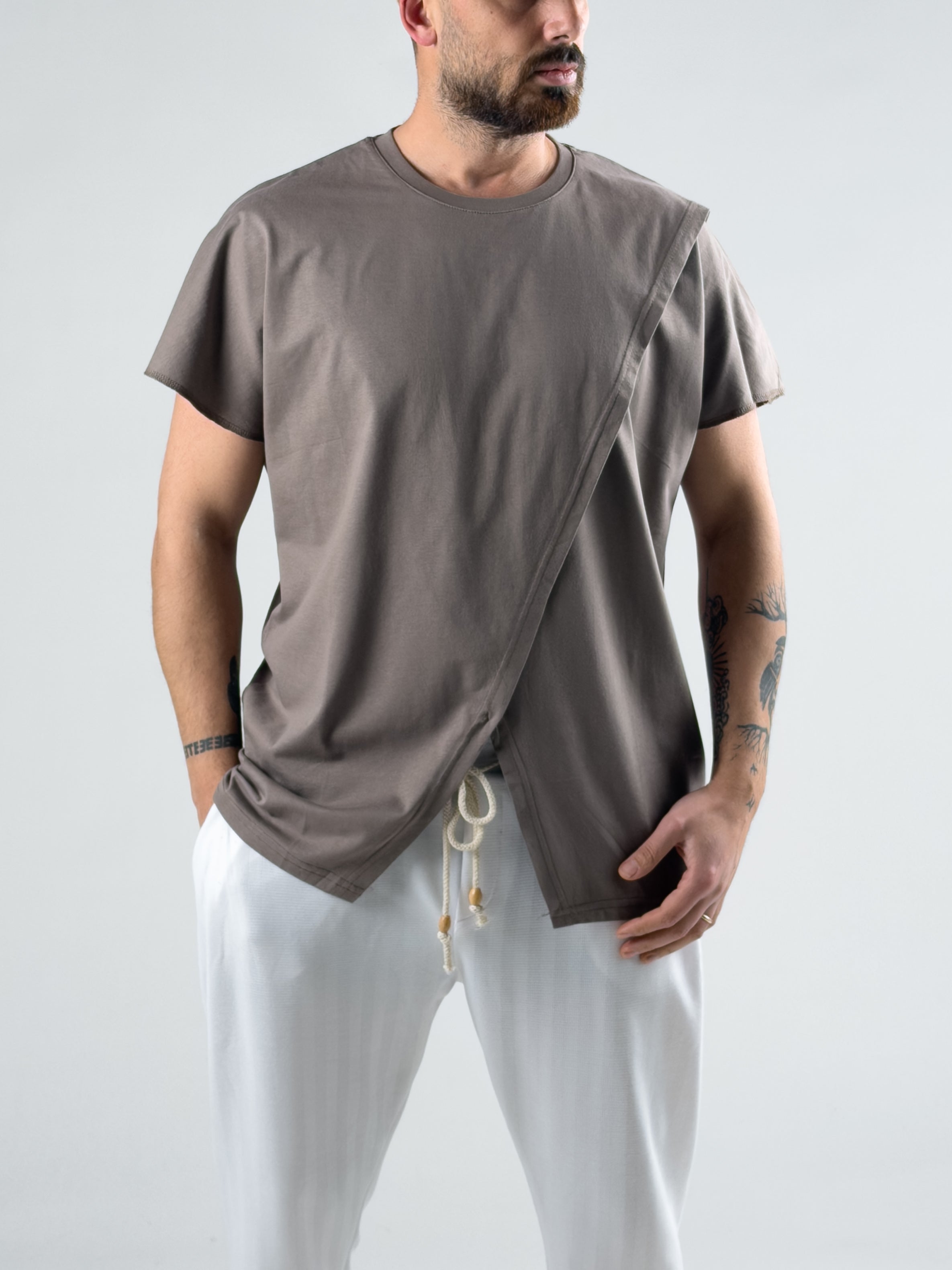 Çift Parça Vizon Erkek T-Shirt COC3002