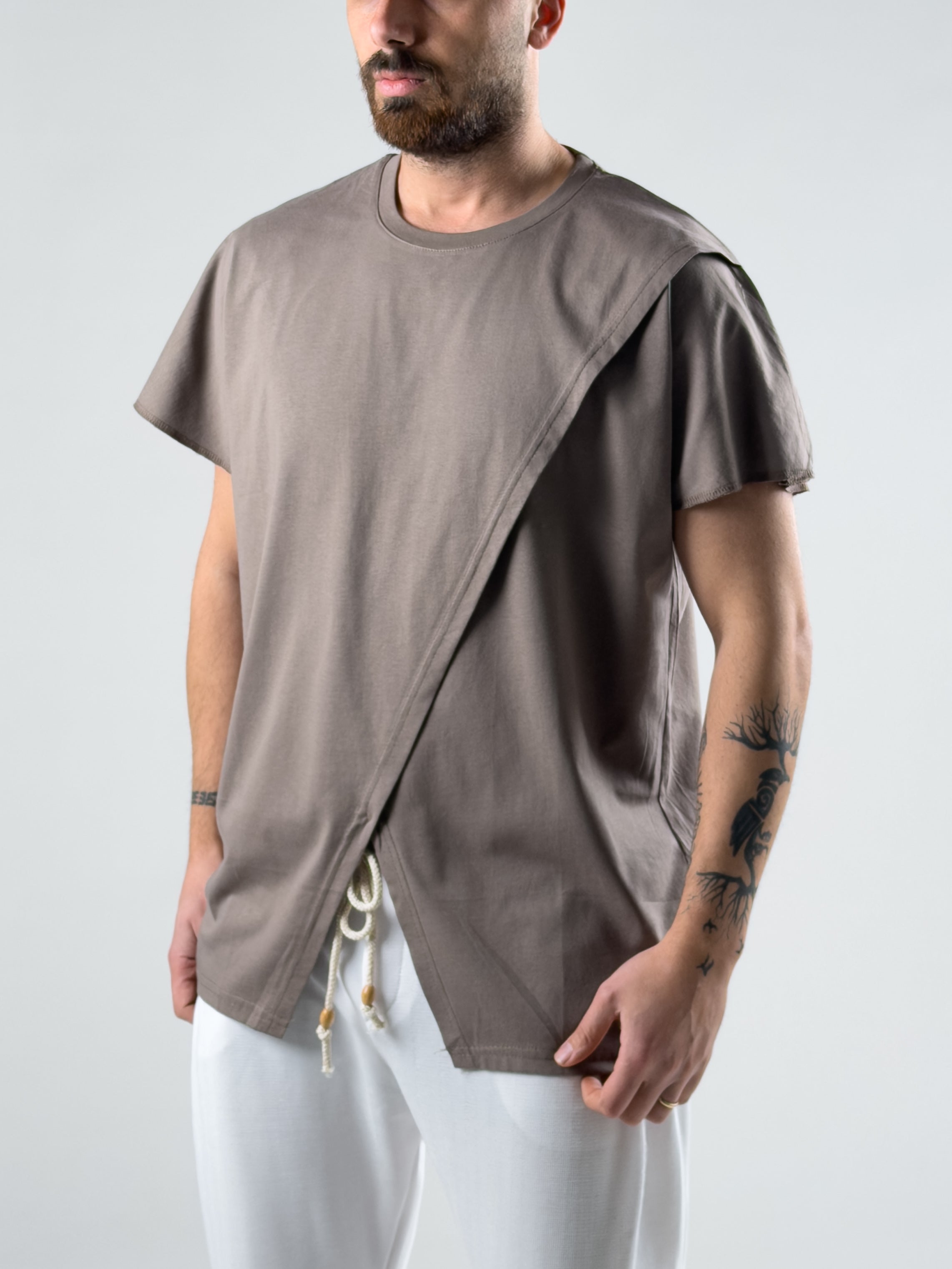 Çift Parça Vizon Erkek T-Shirt COC3002