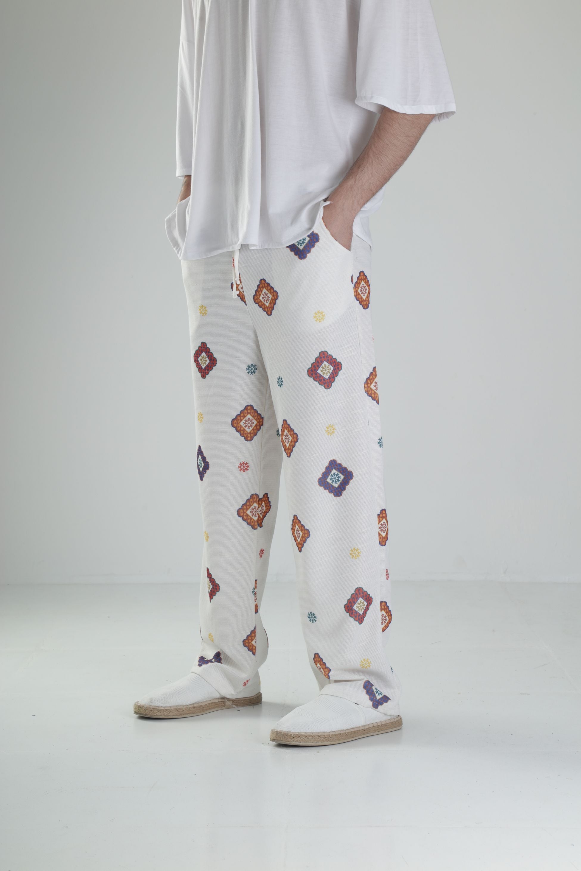 Desenli Baggy Pantolon COC2361