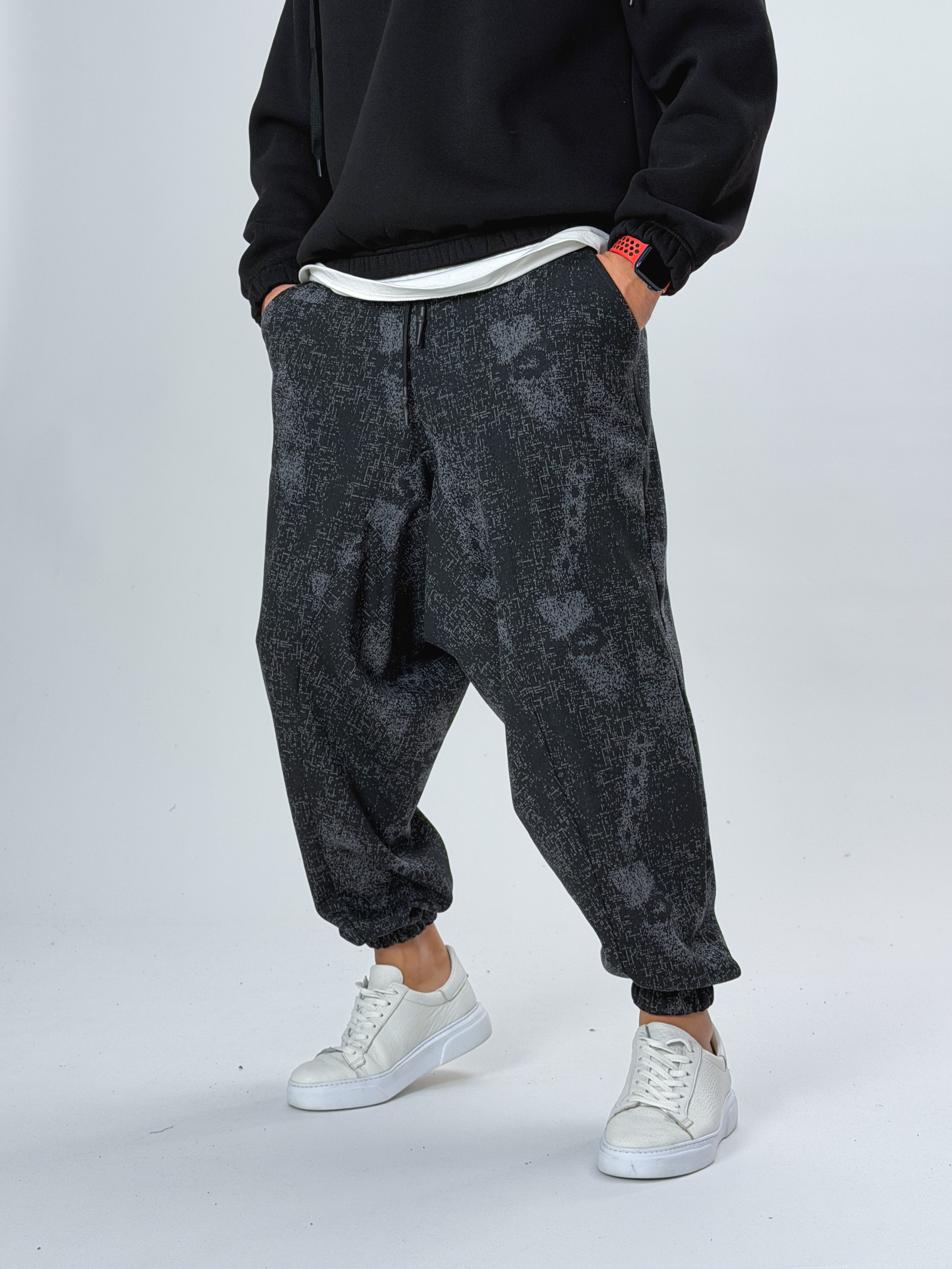 Desenli Erkek Spor Şalvar COC2529