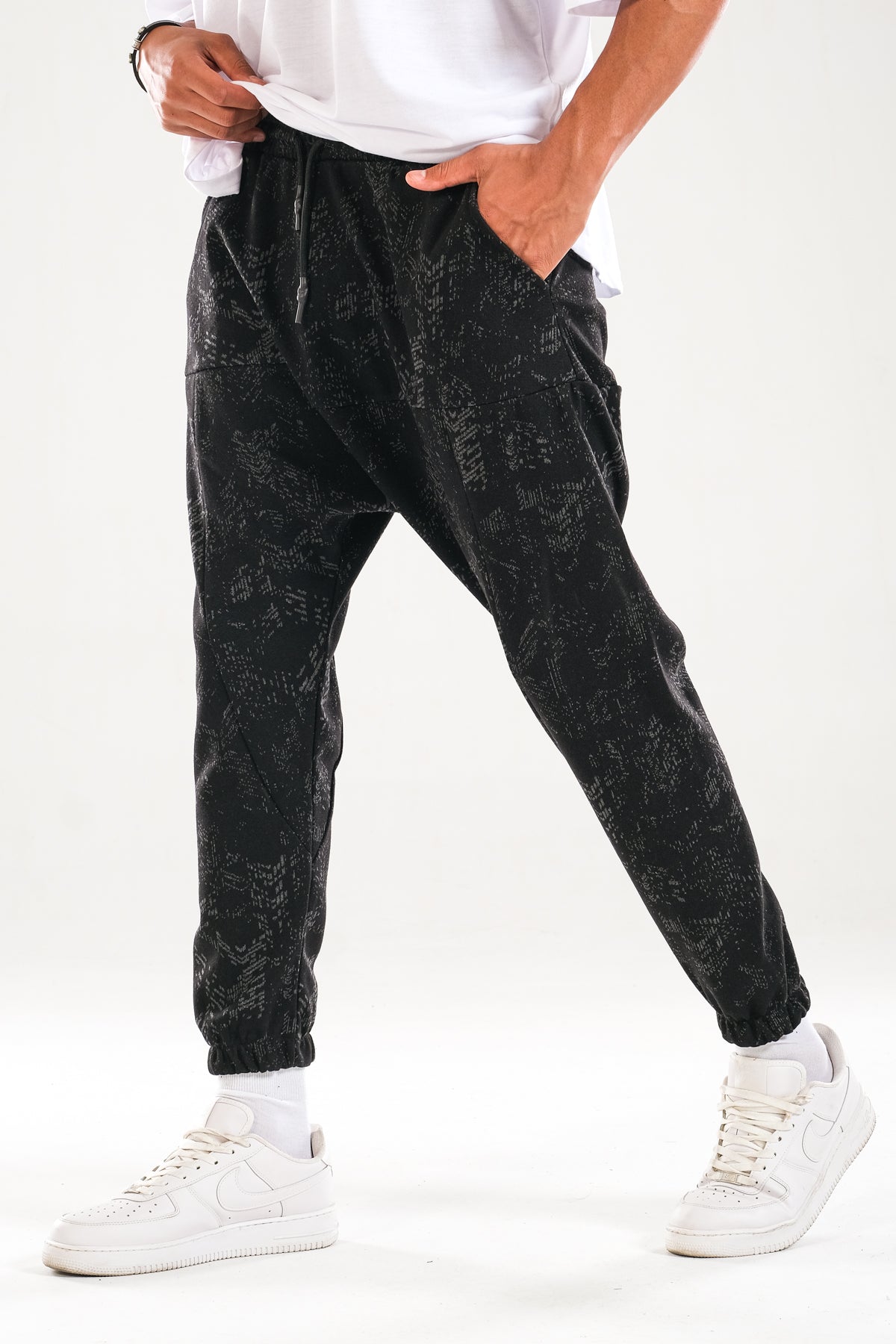 Gölge Desenli Harem Jogger COC1119