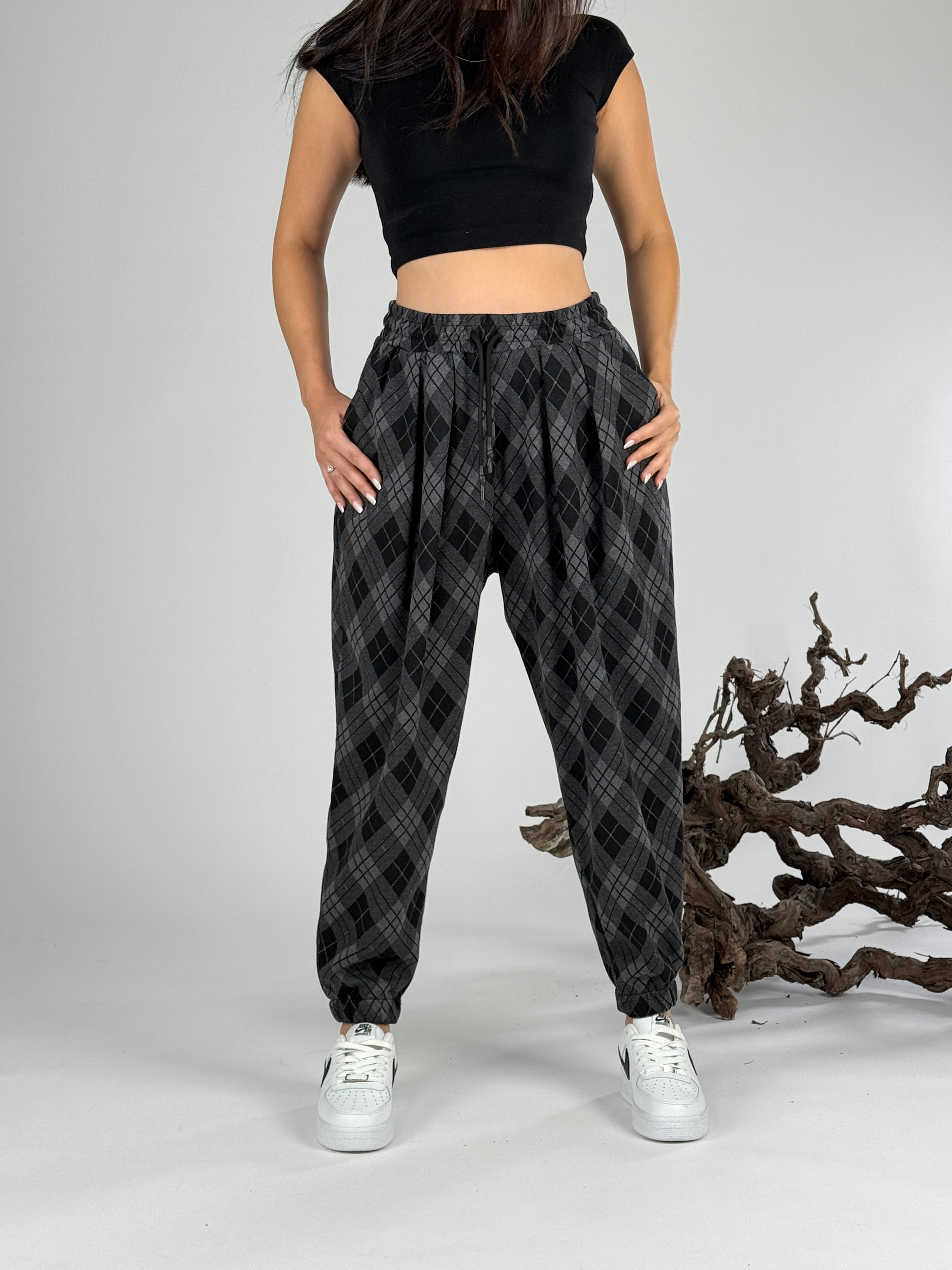 Desenli Kadın Jogger Pantolon COC1068
