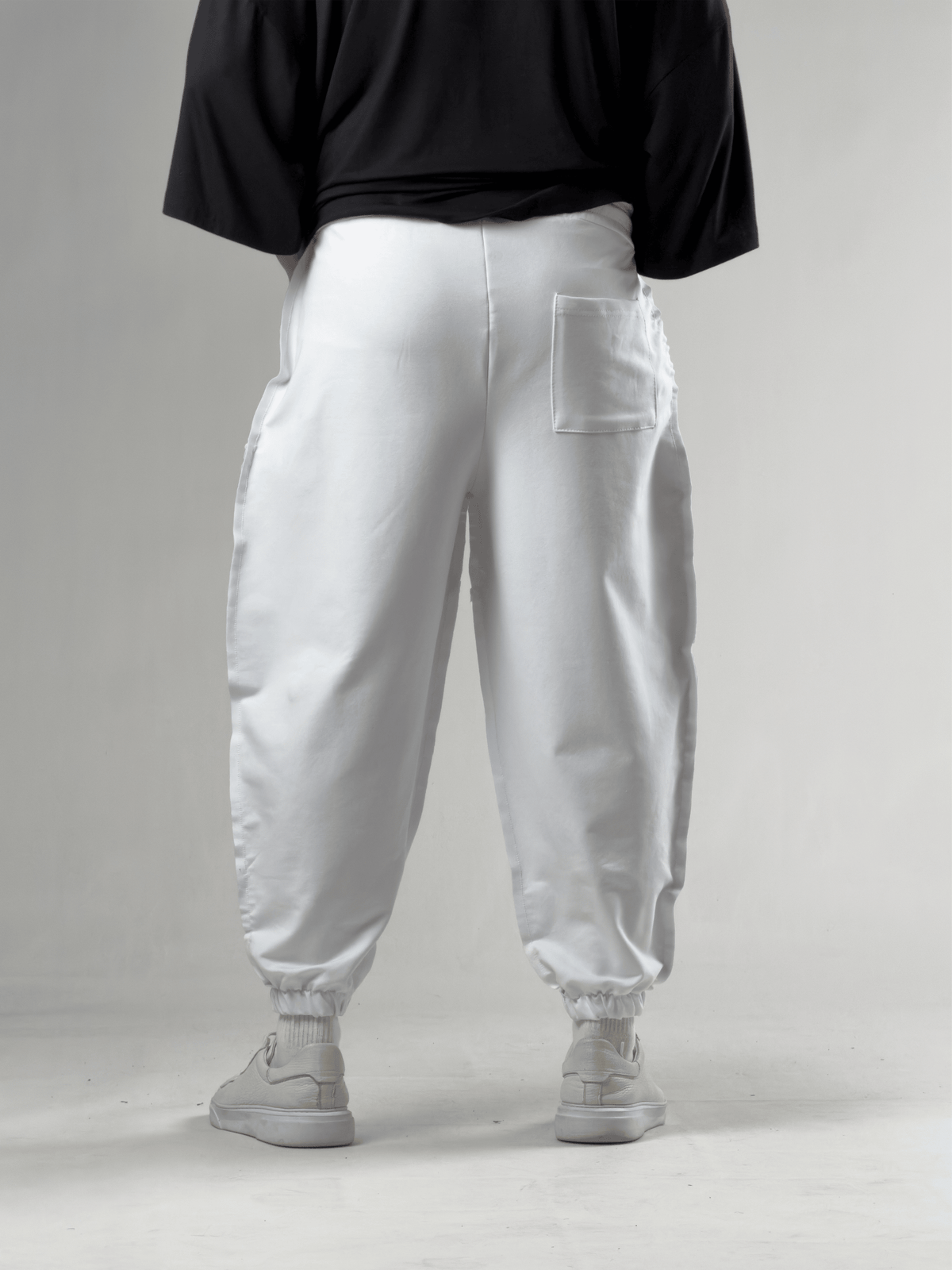 Dikiş Detaylı Beyaz Erkek Jogger Pantolon COC3106