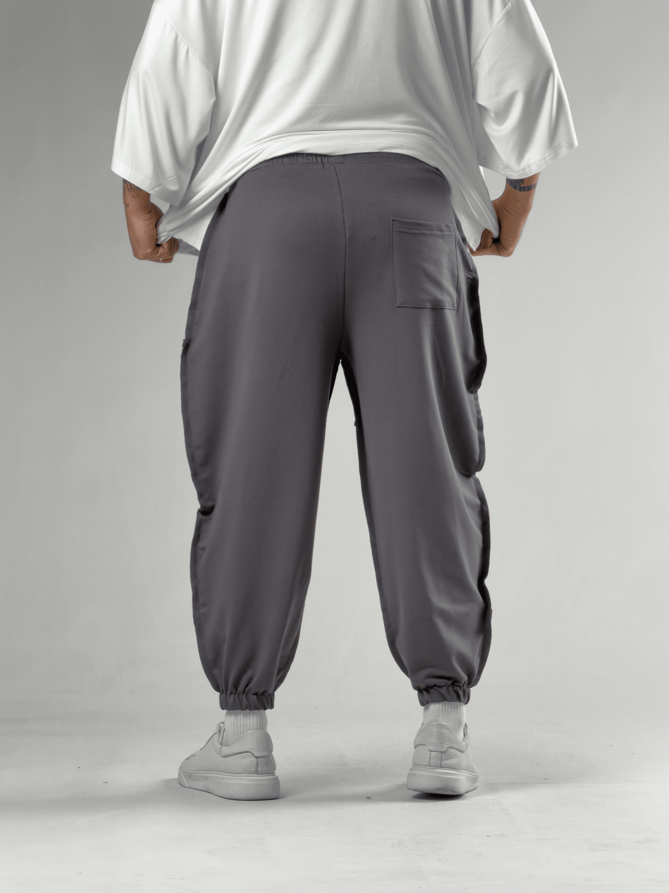 Dikiş Detaylı Füme Erkek Jogger Pantolon COC3107