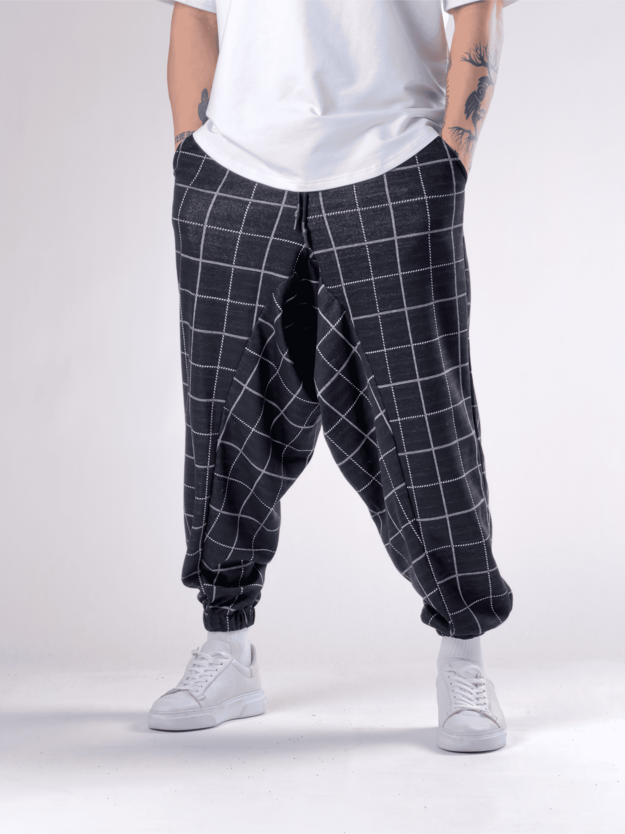 Ekose Erkek Spor Şalvar COC2793