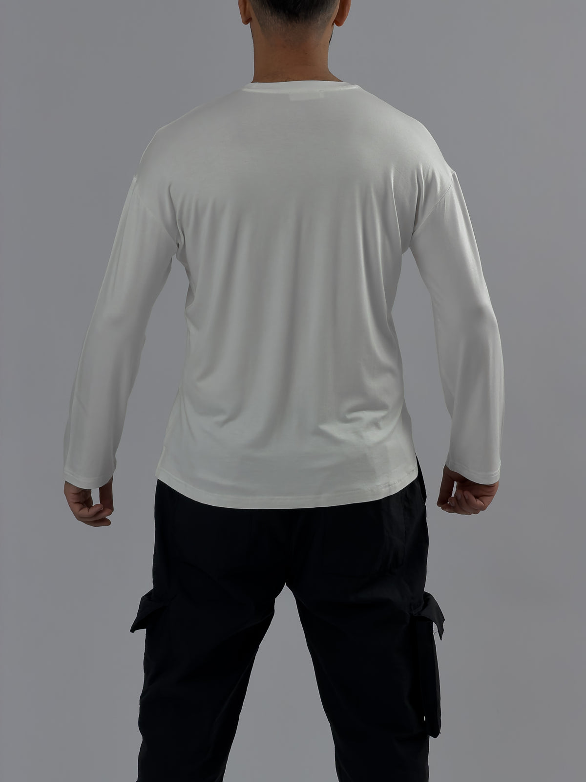 Ekru Bisiklet Yaka Basic Erkek Sweatshirt COC3542