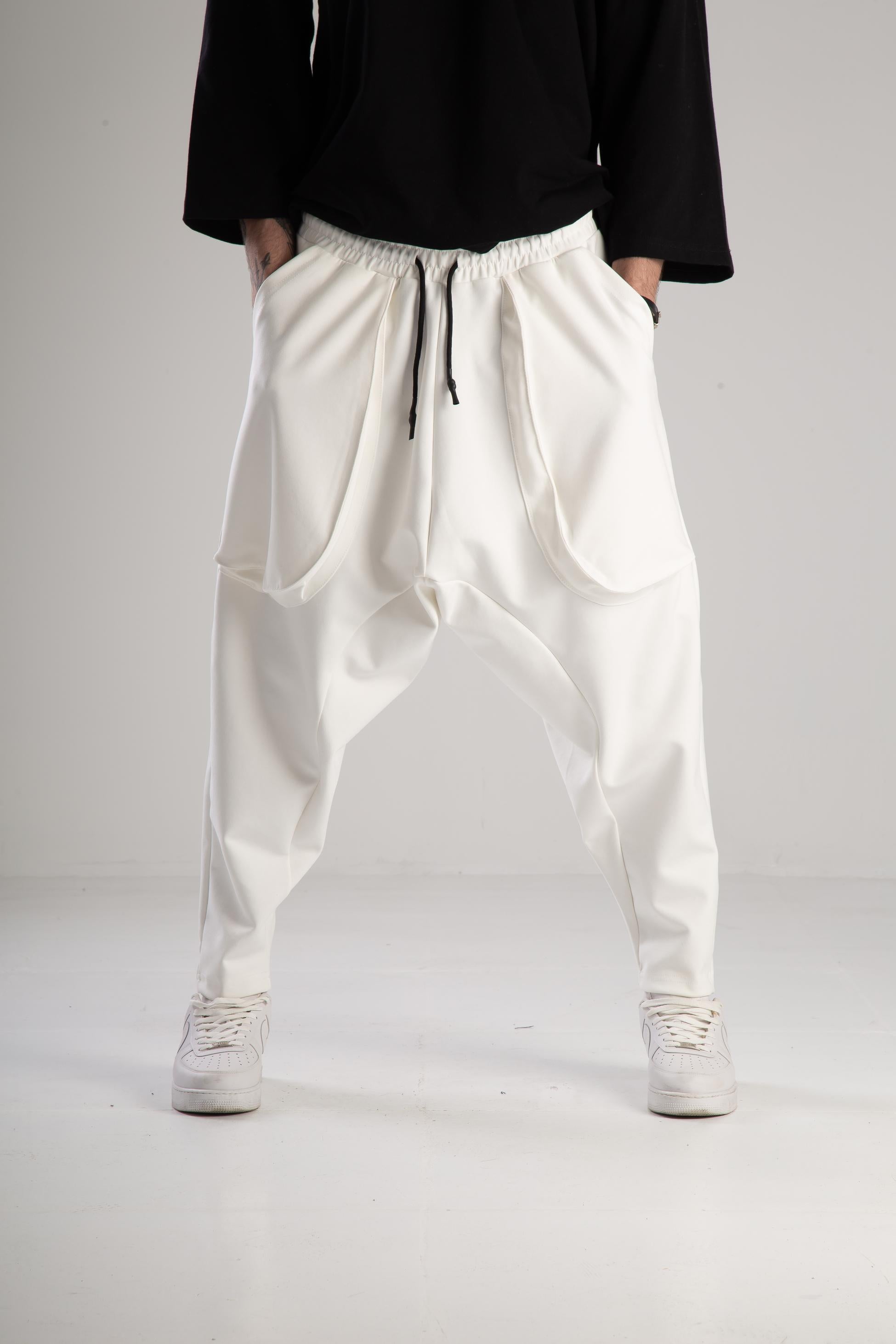 Ekru Double Face Avangard Şalvar COC2377