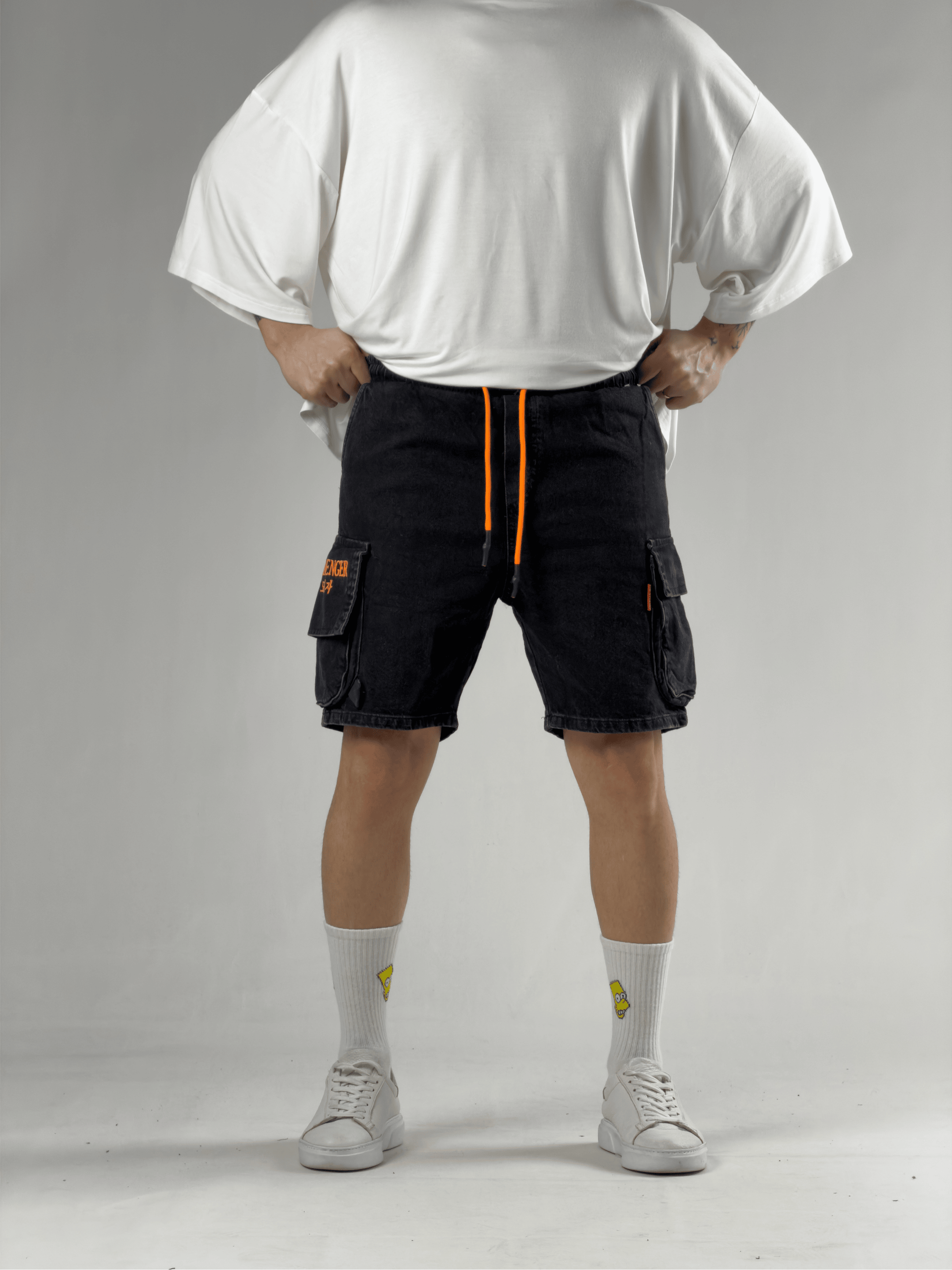 Erkek Gabardin Kumaş Kot Şort COCK0084