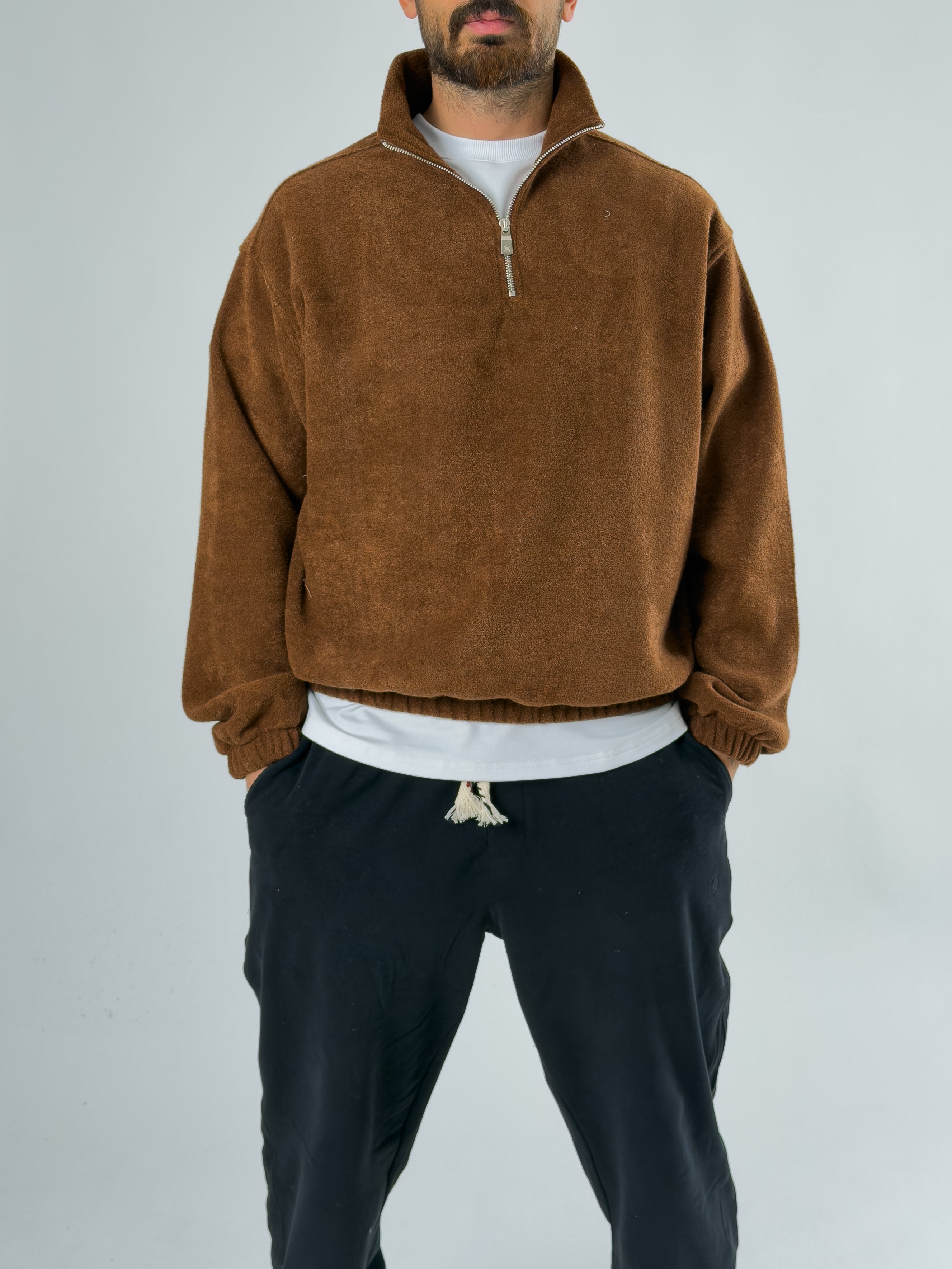 Erkek Kahverengi Sweatshirt COC2710