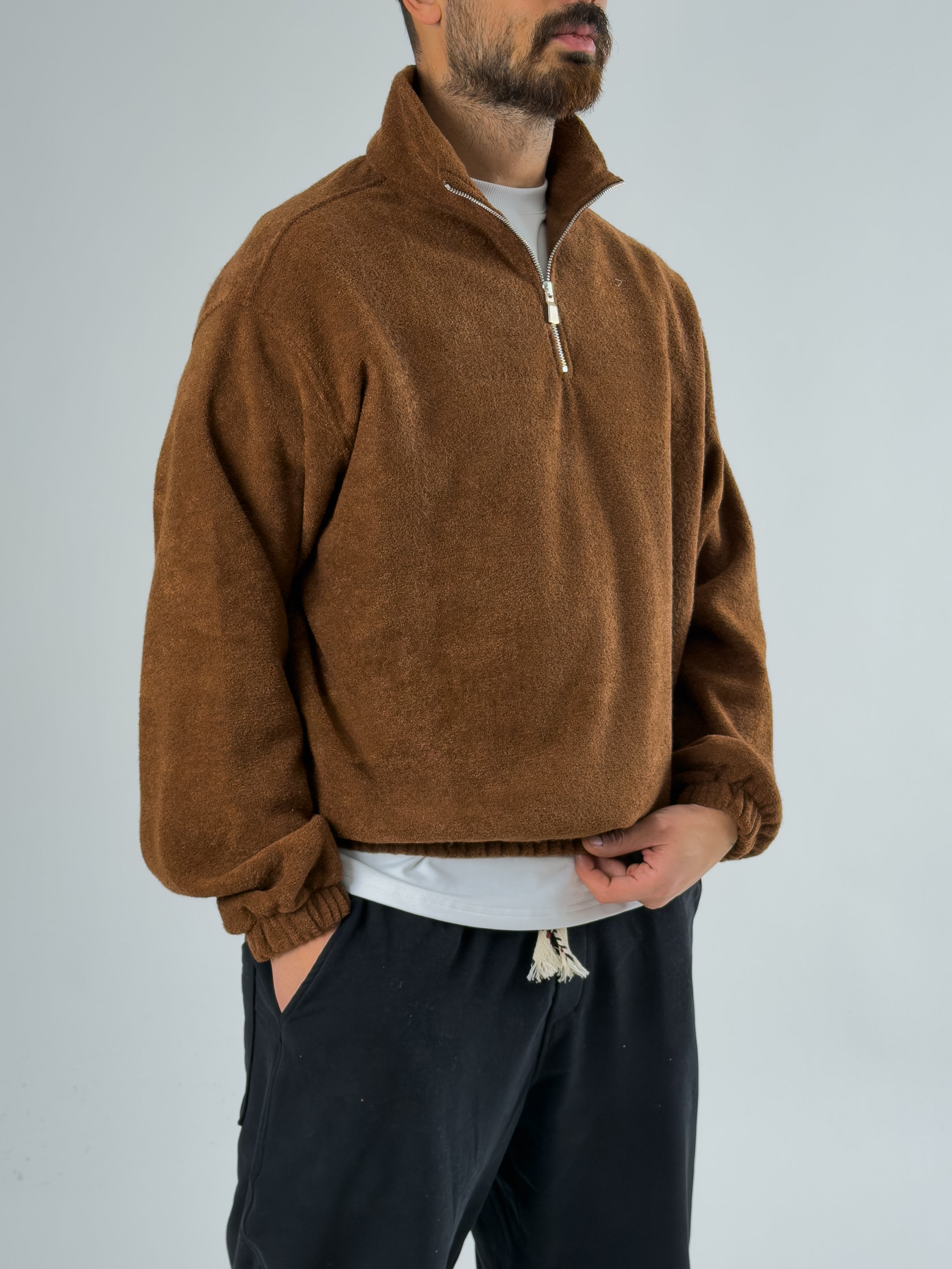 Erkek Kahverengi Sweatshirt COC2710