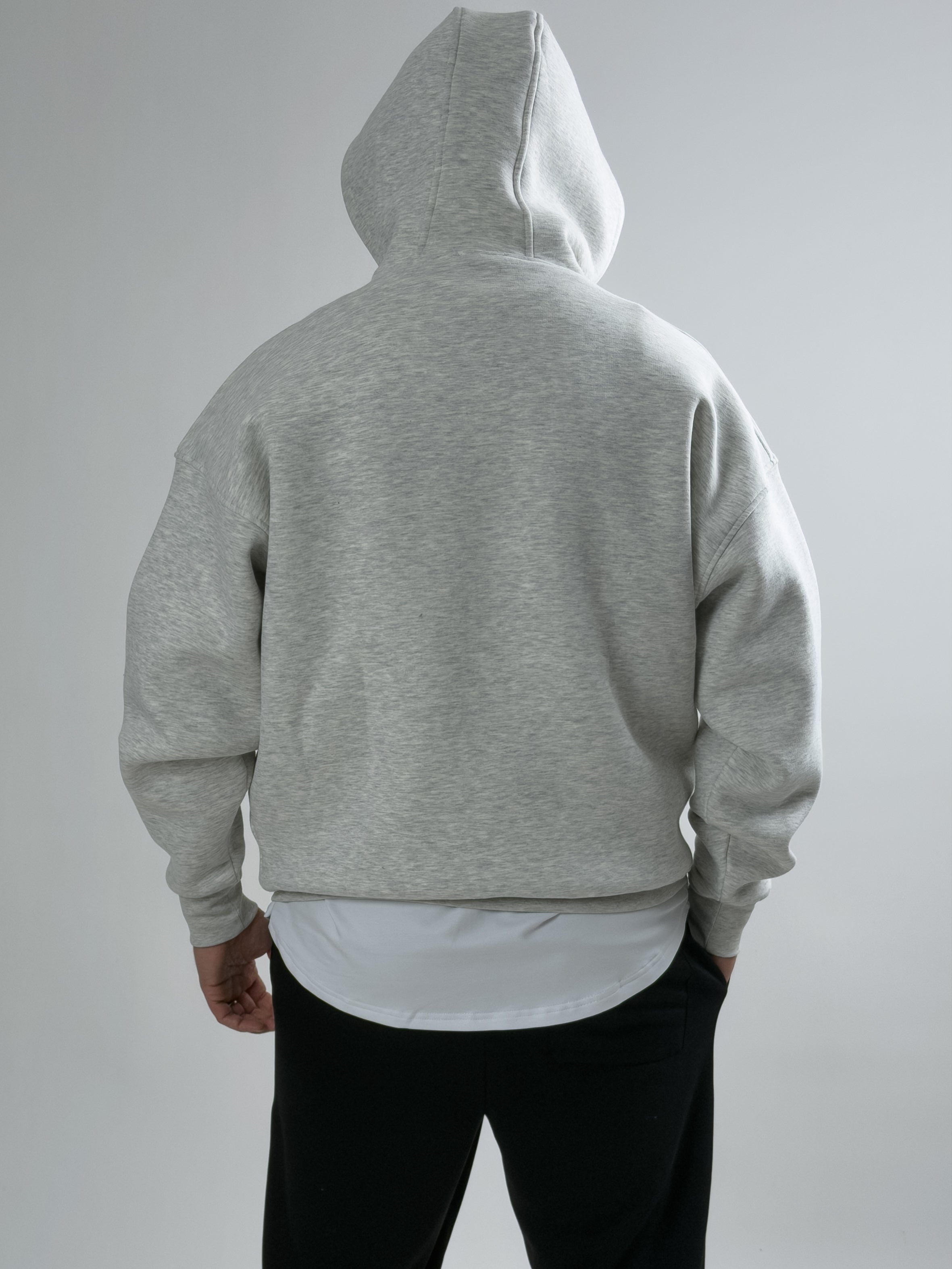 Erkek Şardonlu Gri Hoodie COC2604