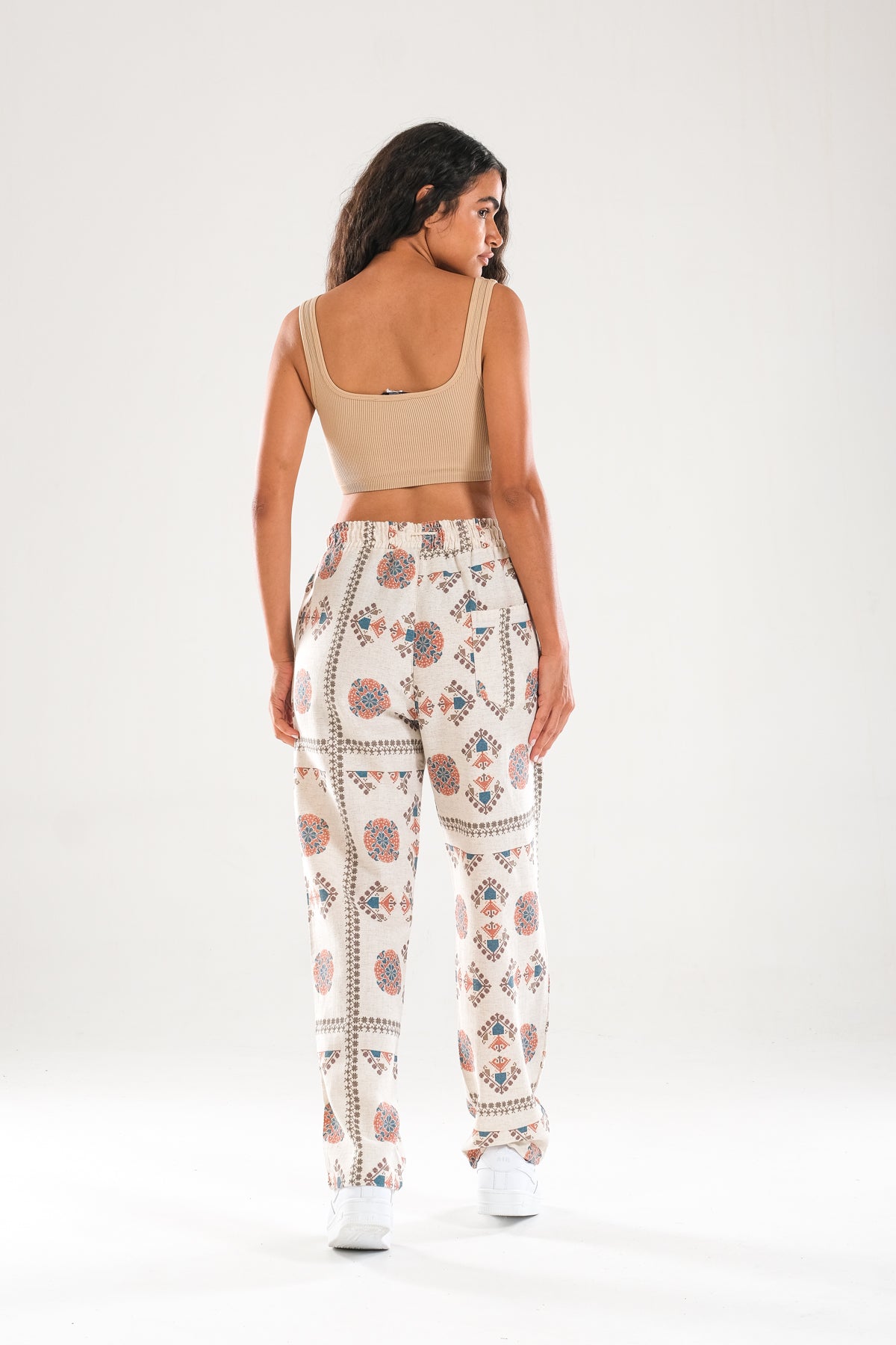 Etnik Desenli Baggy Pantolon COC1123