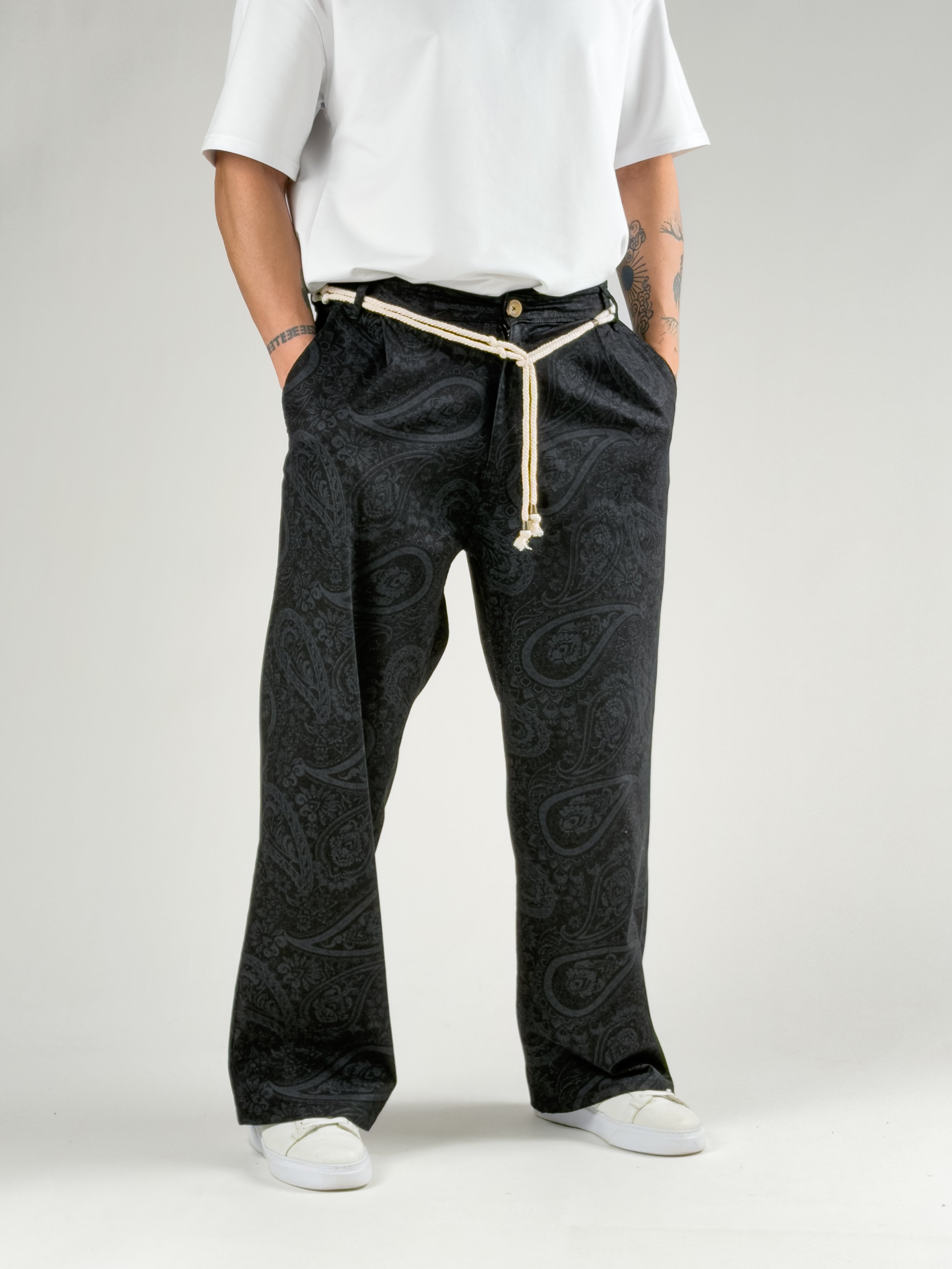 Etnik Desenli Erkek Baggy Pantolon COC2801