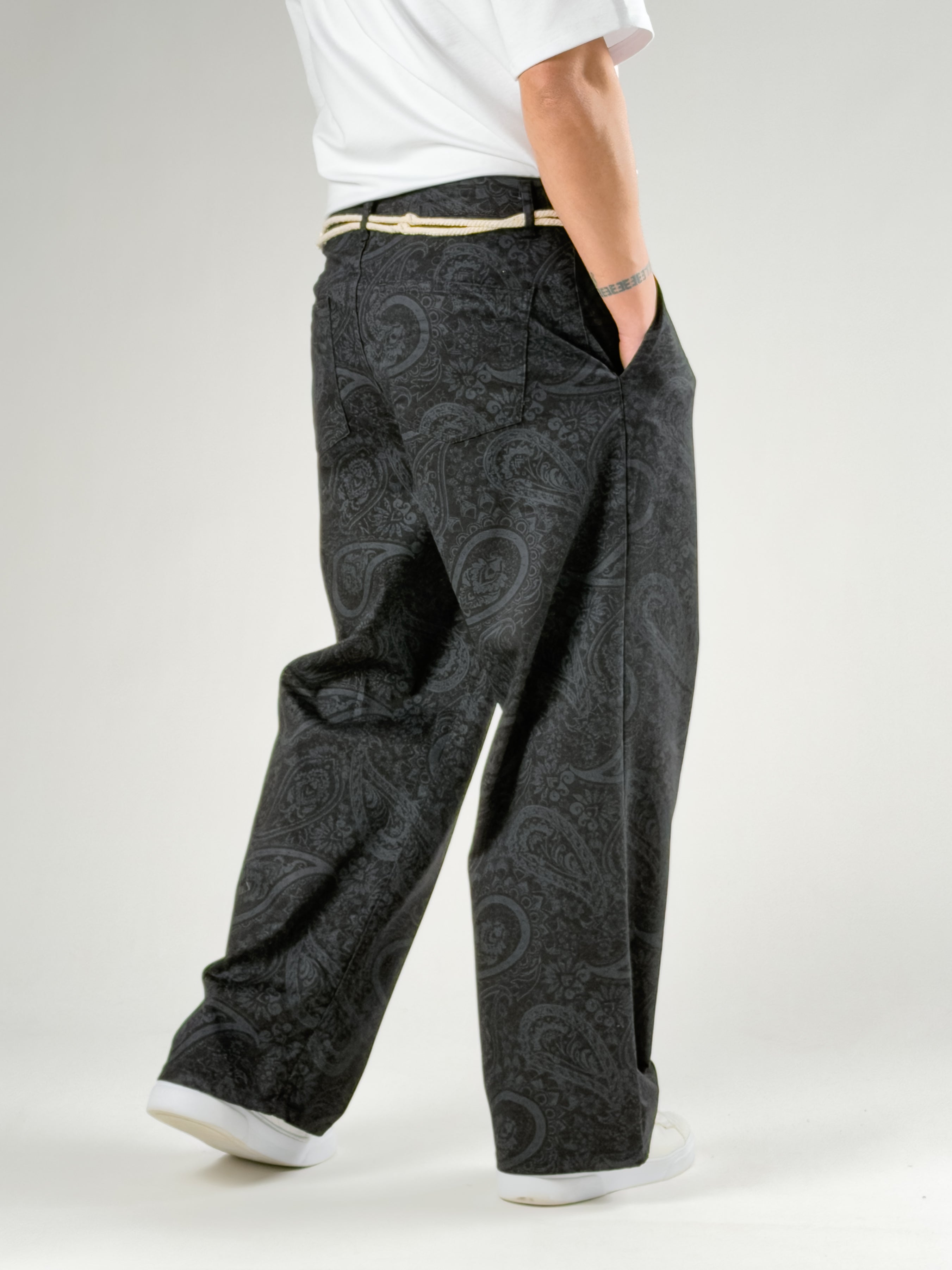 Etnik Desenli Erkek Baggy Pantolon COC2801