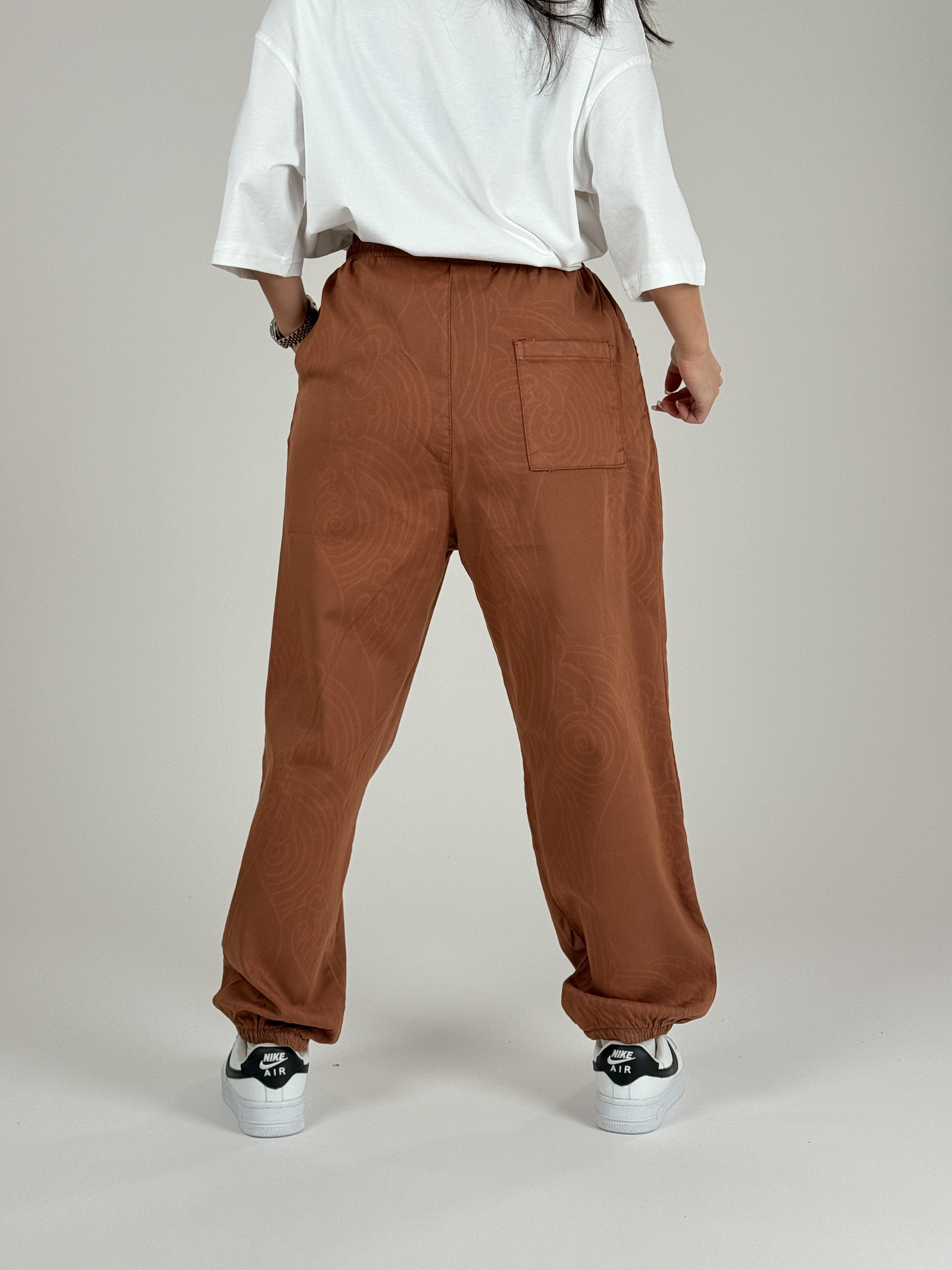 Etnik Desenli Kadın Jogger Pantolon COC1093