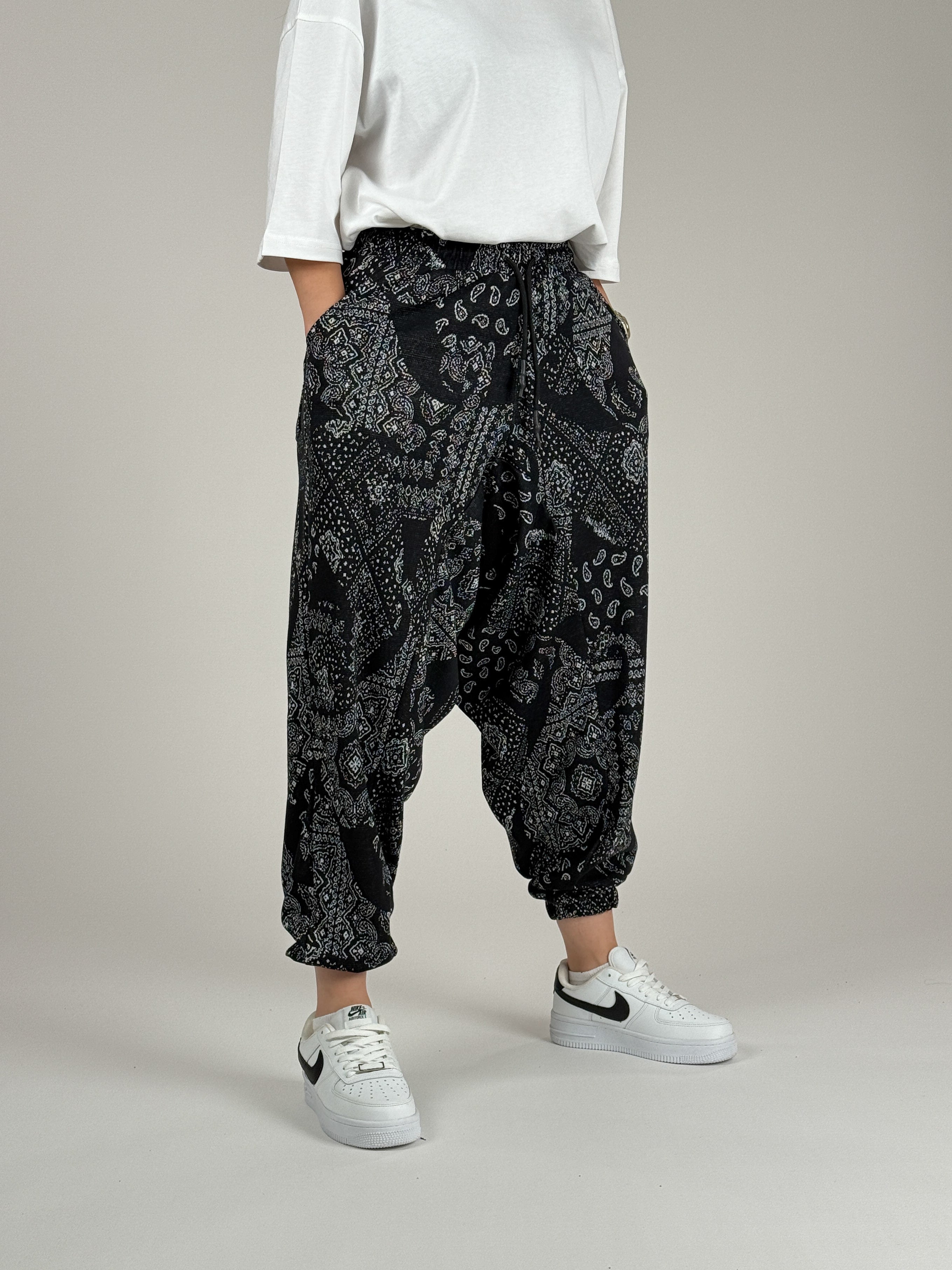 Etnik Desenli Kadın Şalvar Pantolon COC1095