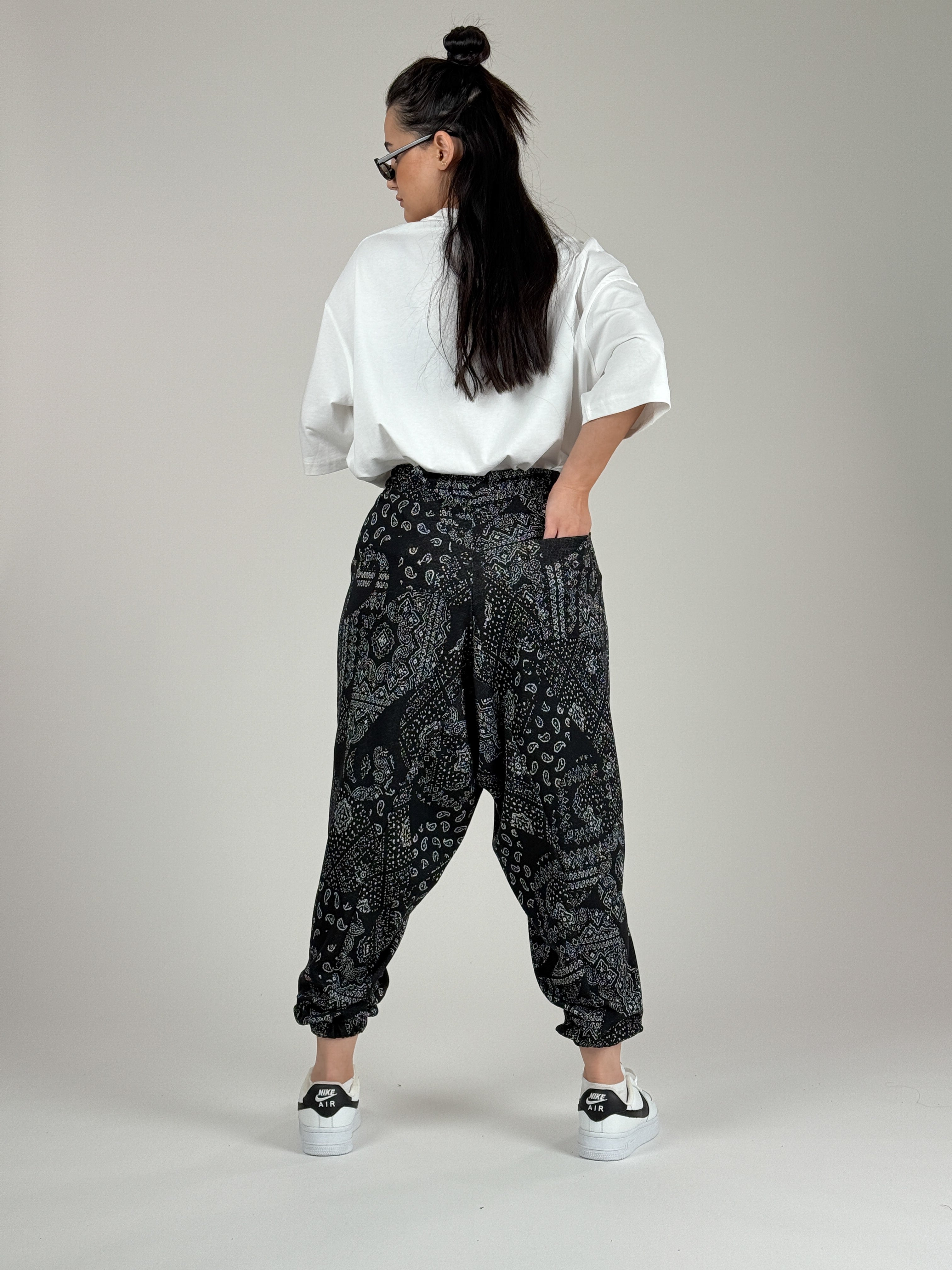 Etnik Desenli Kadın Şalvar Pantolon COC1095