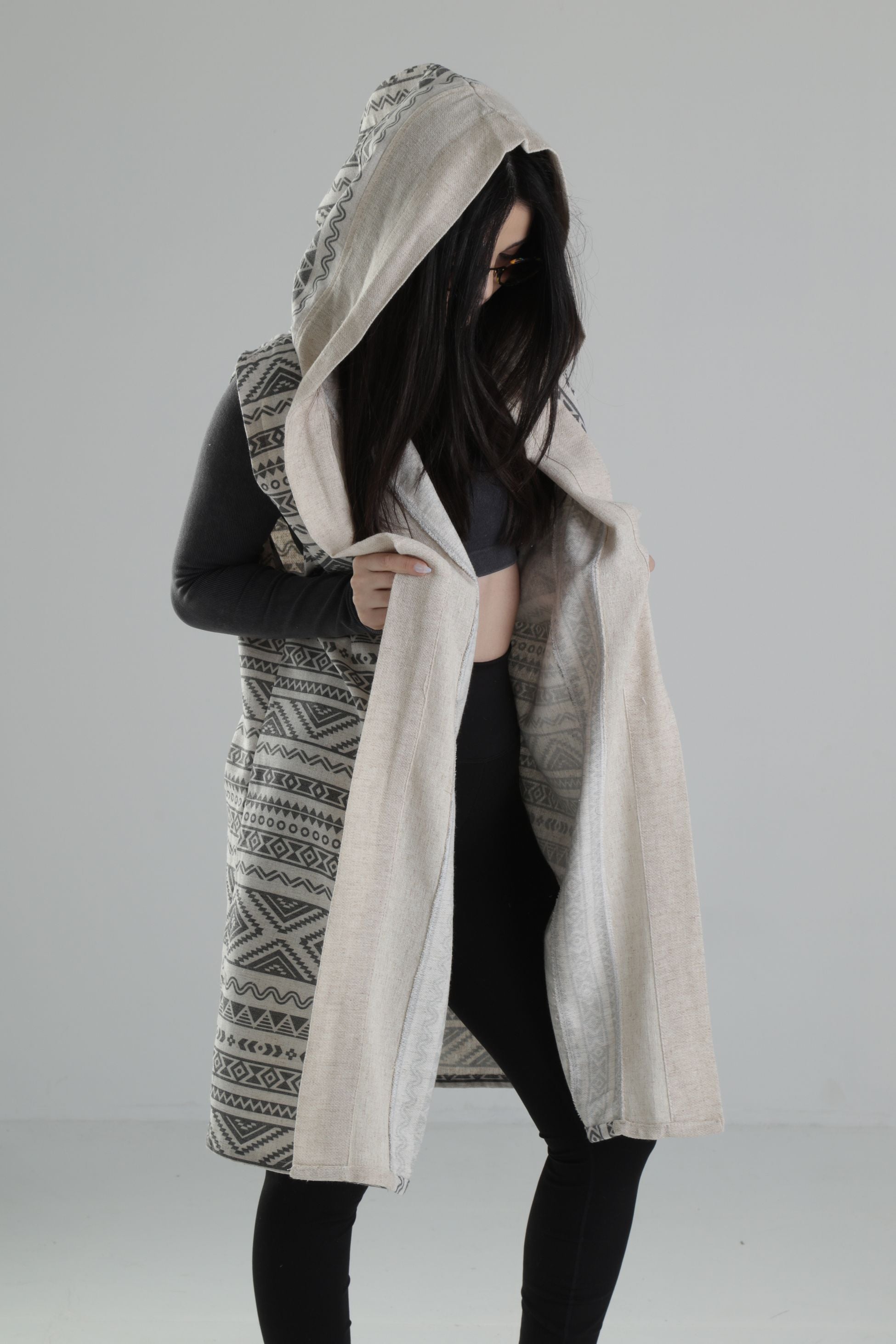Etnik Desenli Kimono COC2242