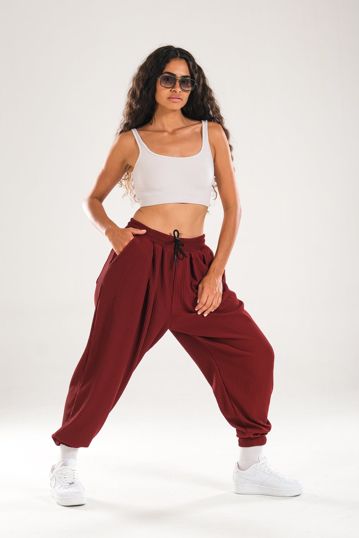 Fitilli Bordo Pileli Jogger Pantolon COC1125