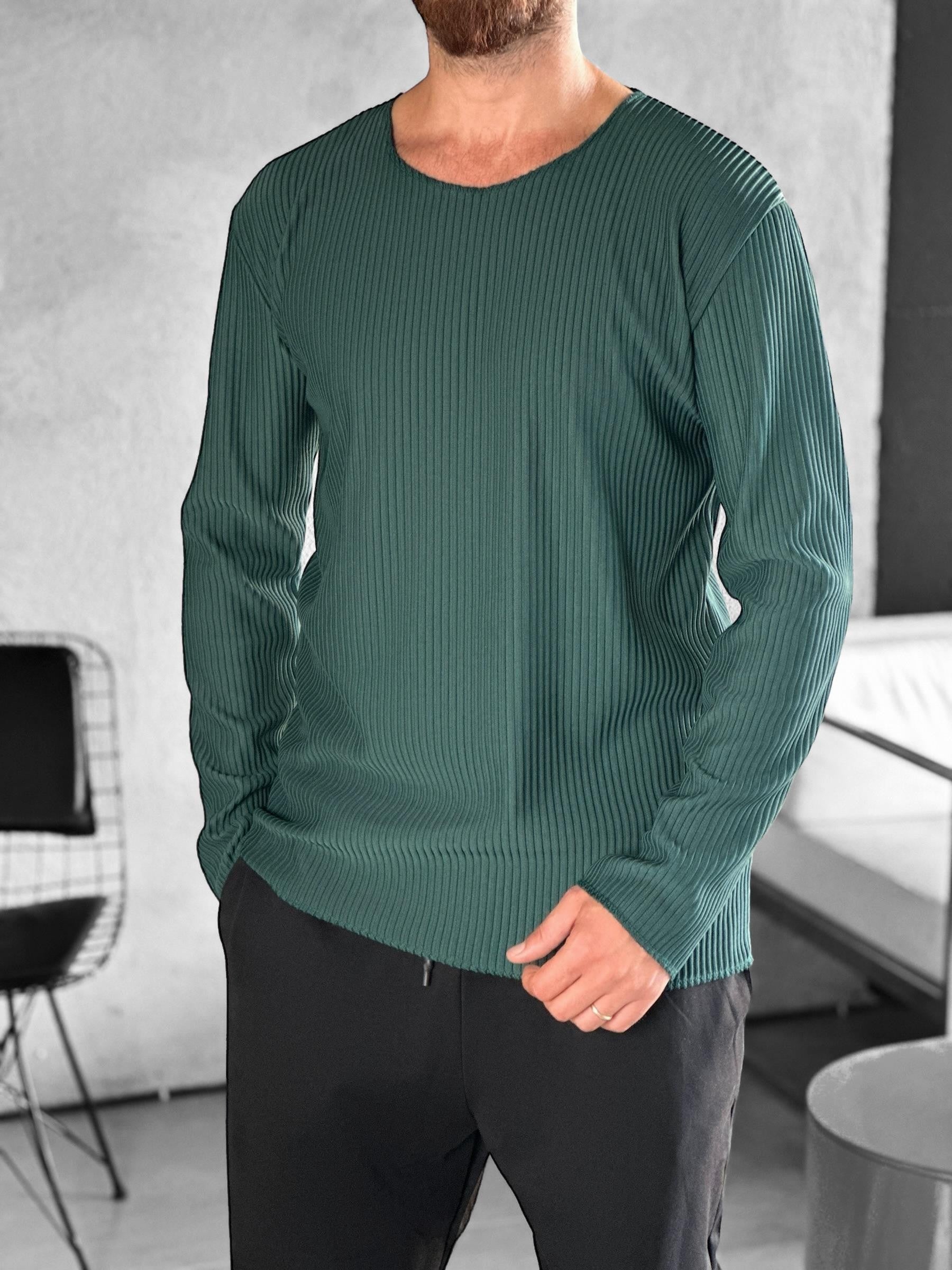 Fitilli Kumaş Regular Yeşil Sweat COC2285