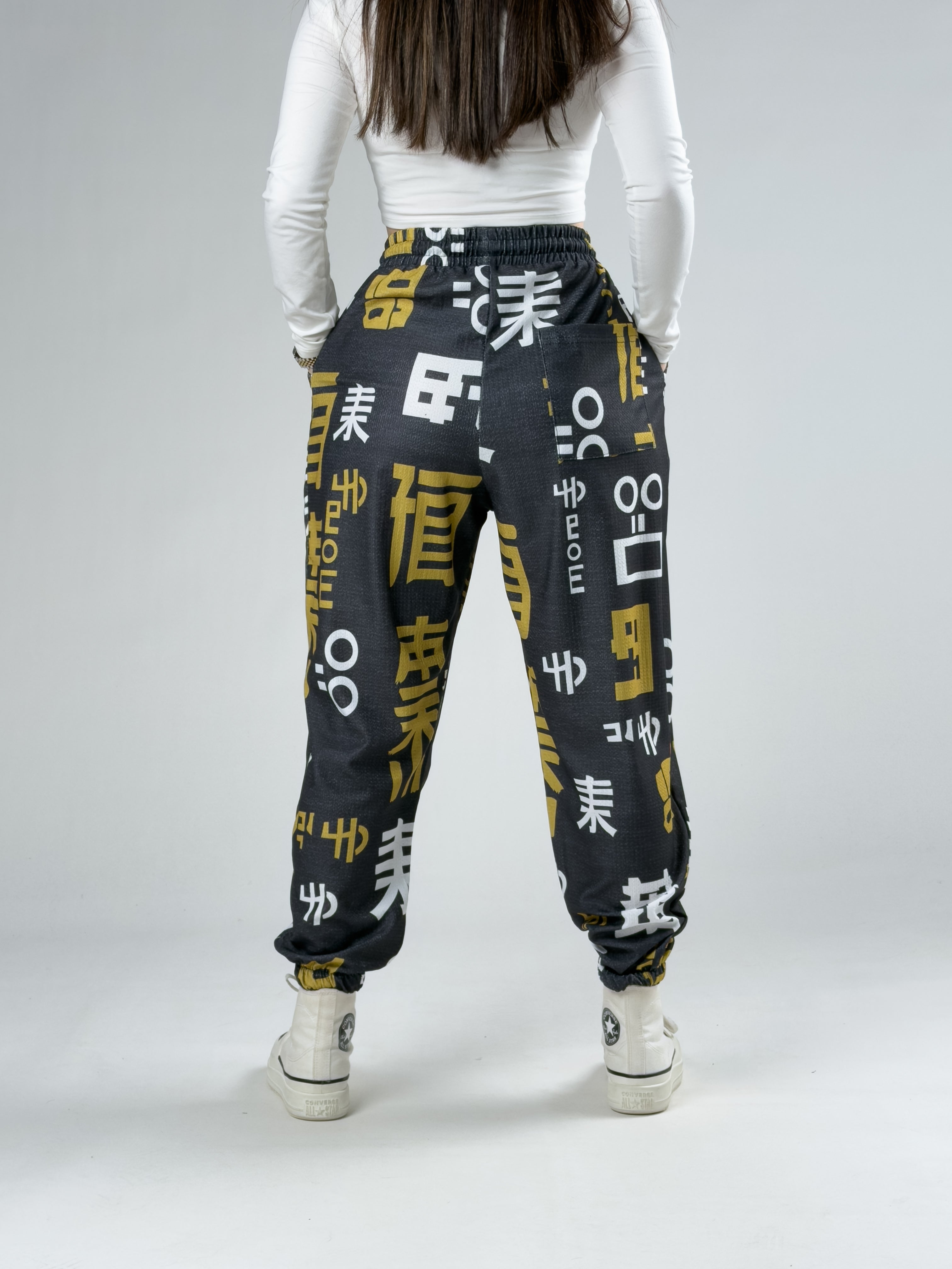 Füme Chinese Kadın Pileli Jogger Pantolon COC2944