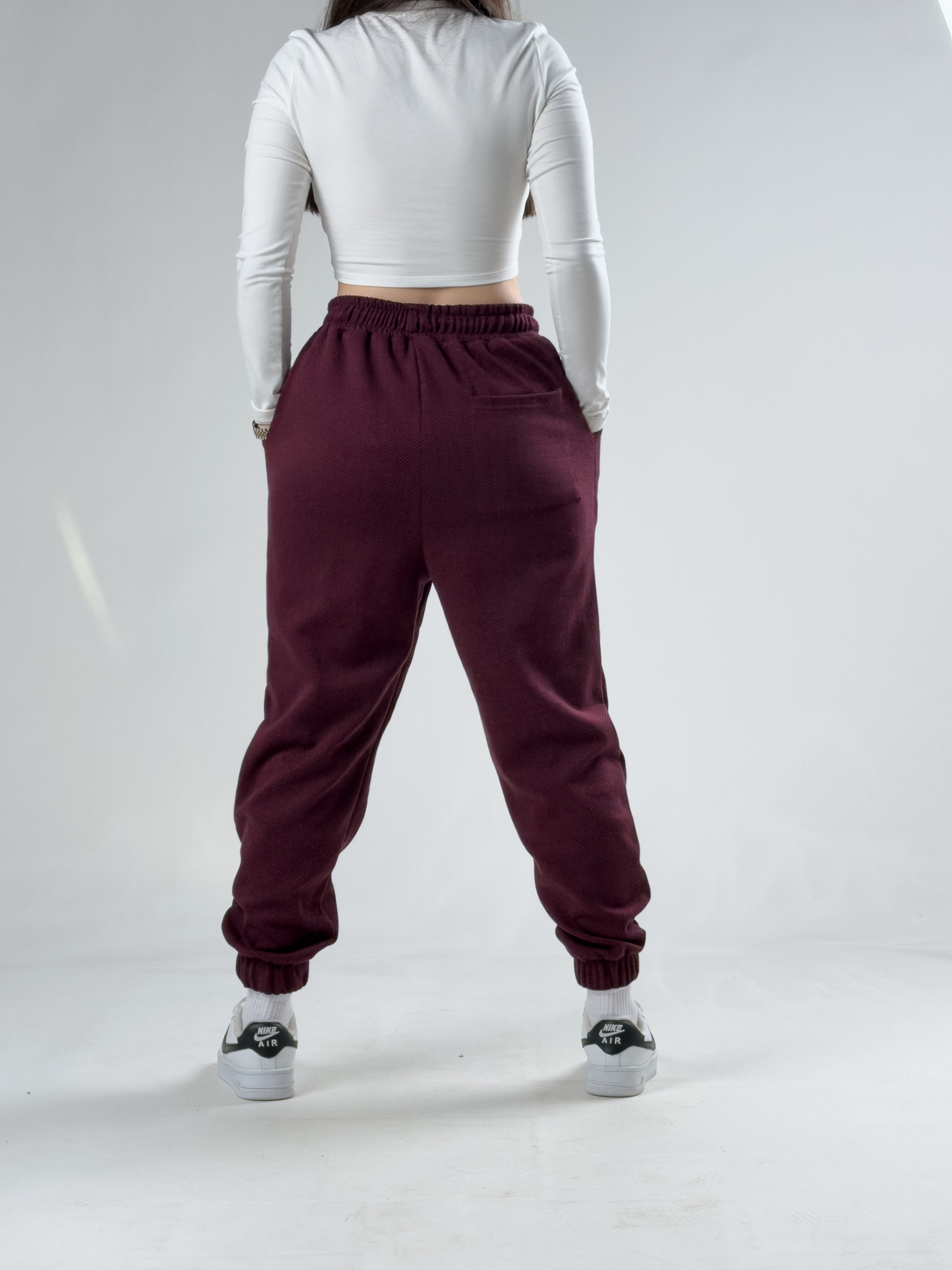 Fuşya Desenli Kadın Jogger Pantolon COCK0013