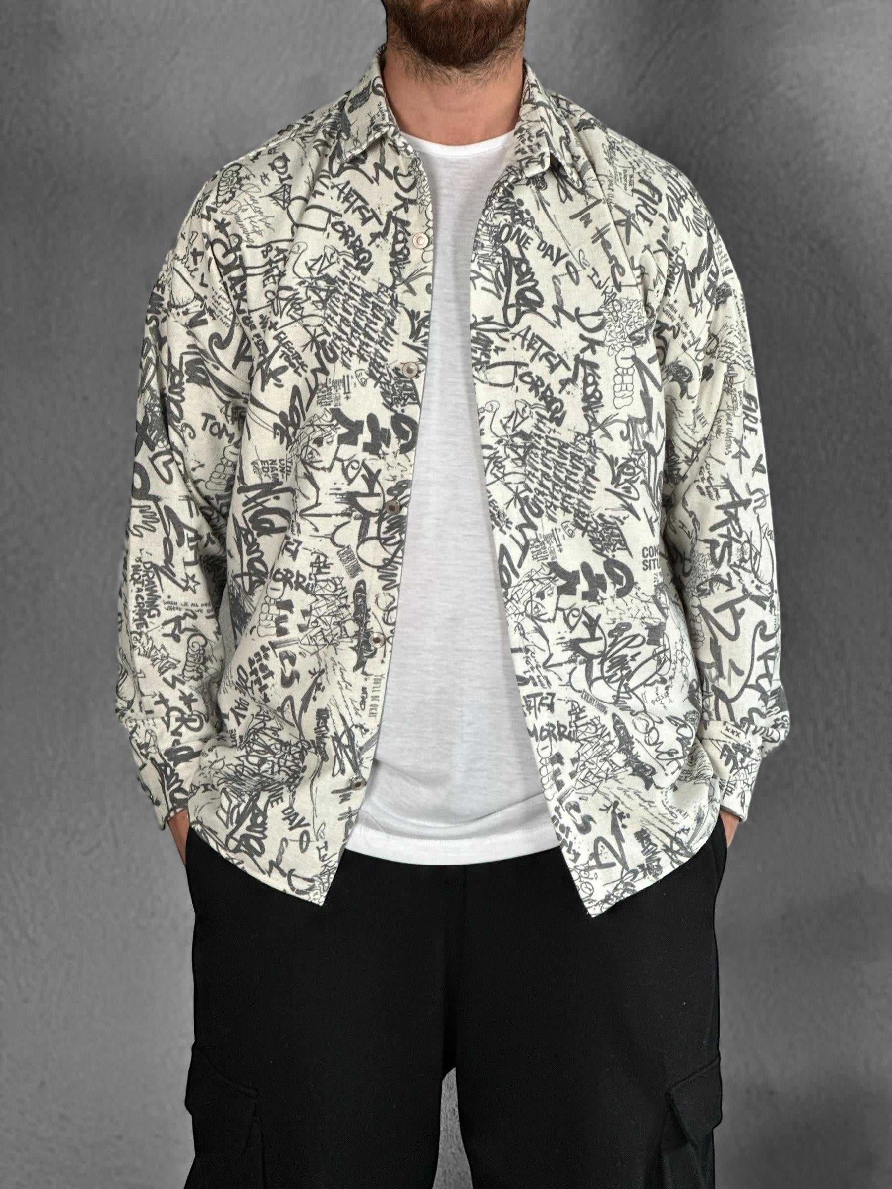Gabardin Kumaş Gri Spor Gömlek COC2296