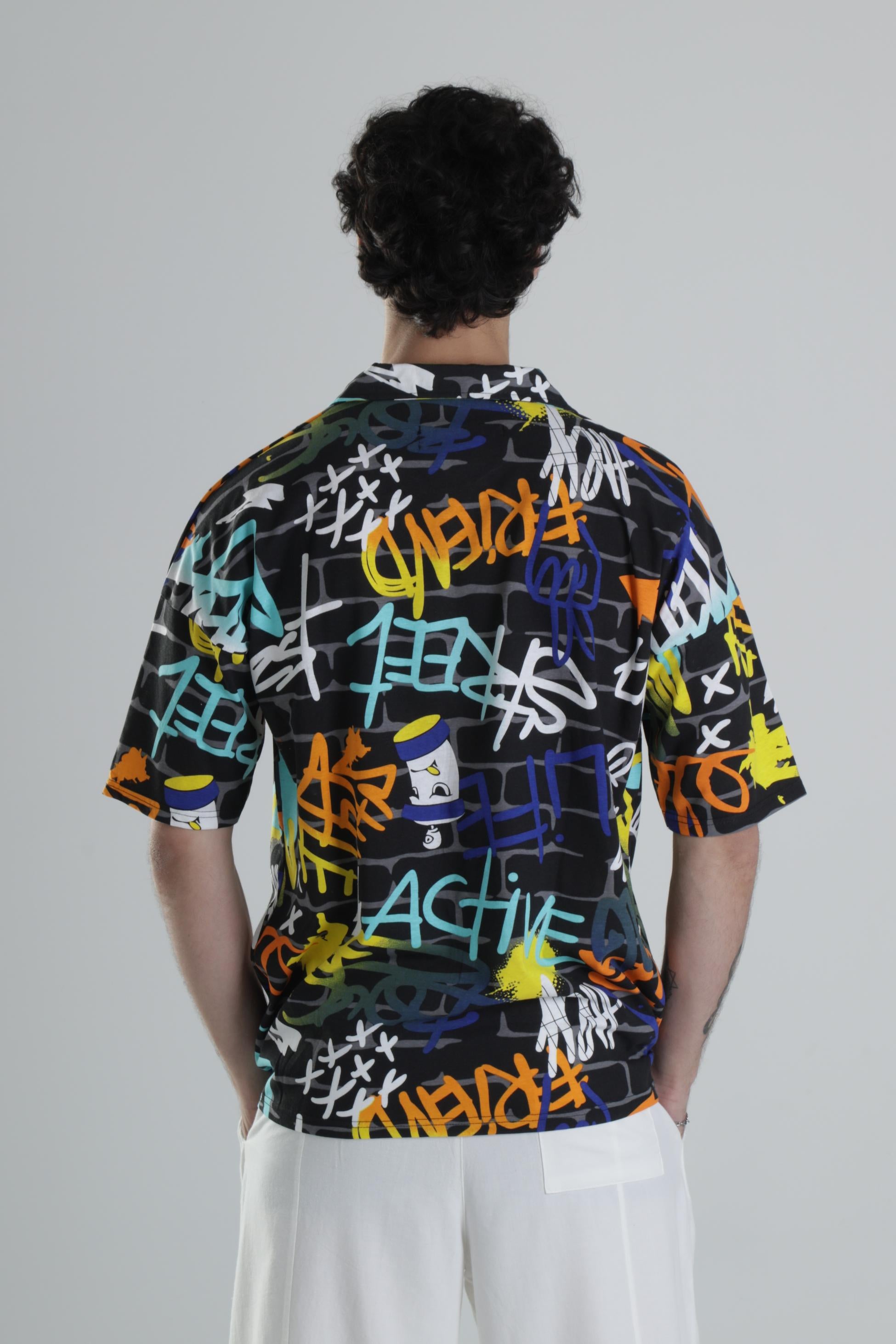 Grafiti Desenli Gömlek COC2109