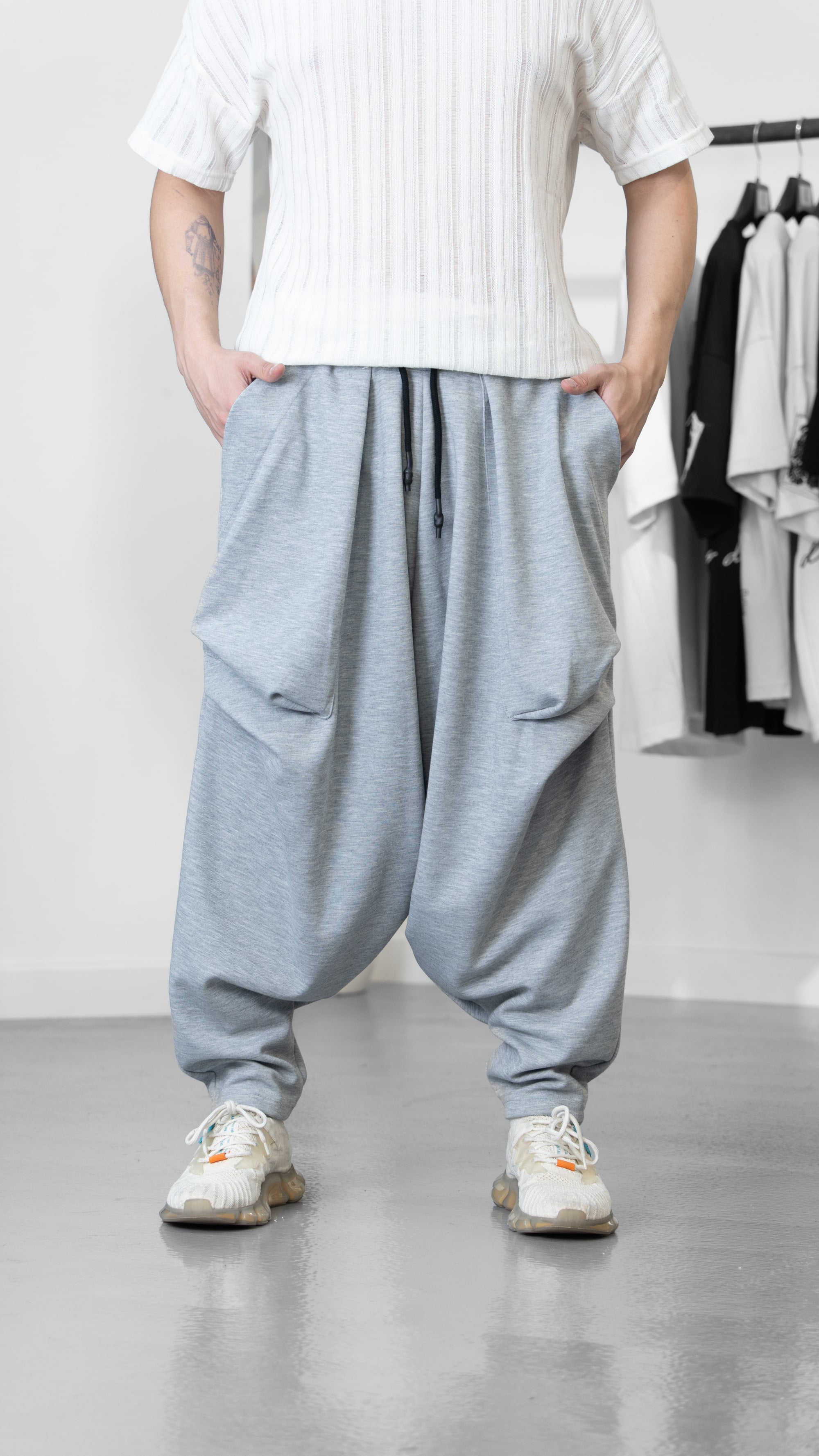 Gri Avangard Şalvar COC1250