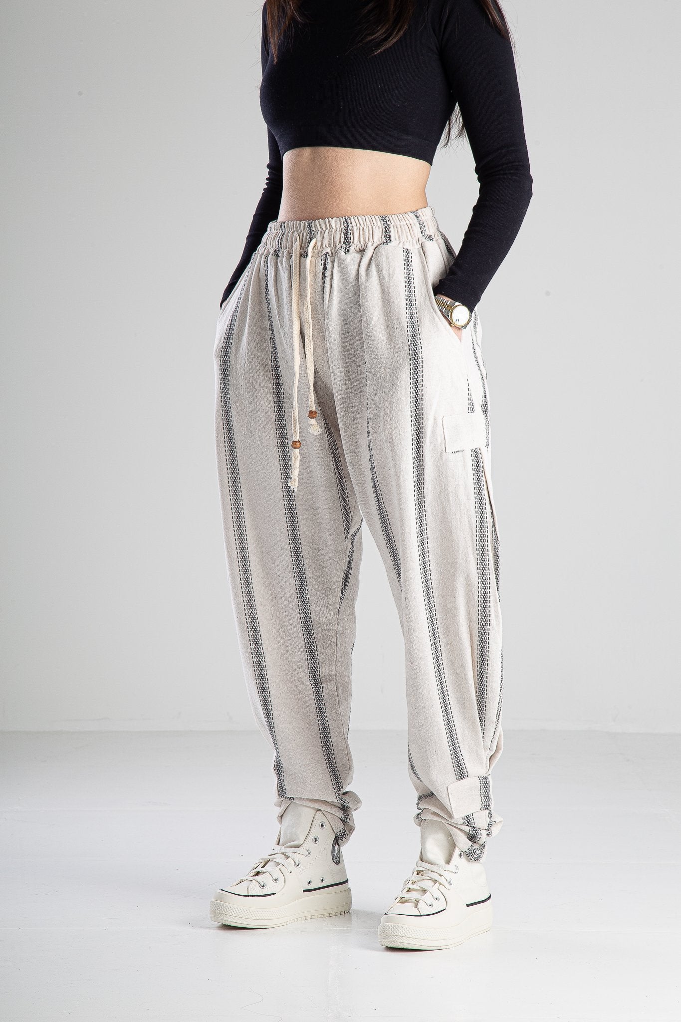 Hazer Keten Jogger Pantolon COC2140