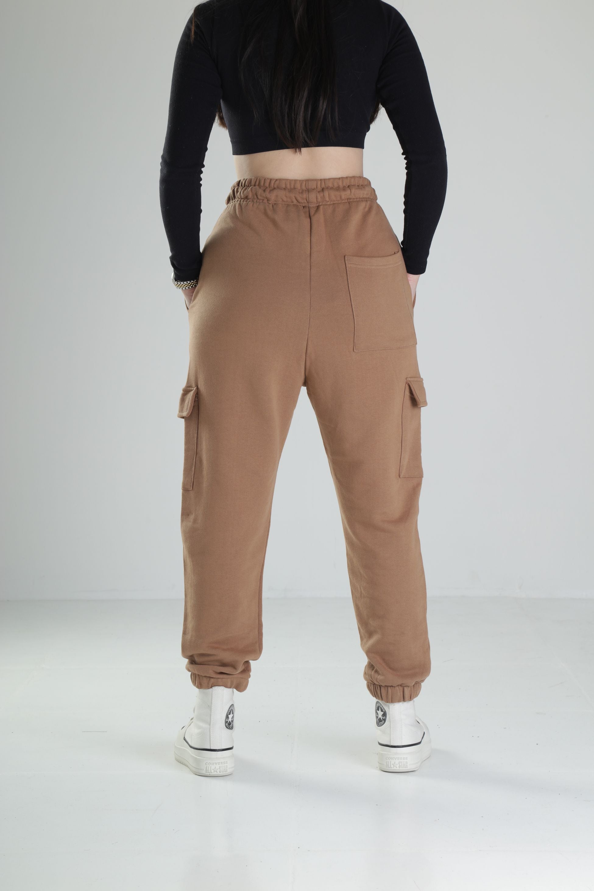 Kahverengi Cep Detaylı Jogger Pantolon COC2163
